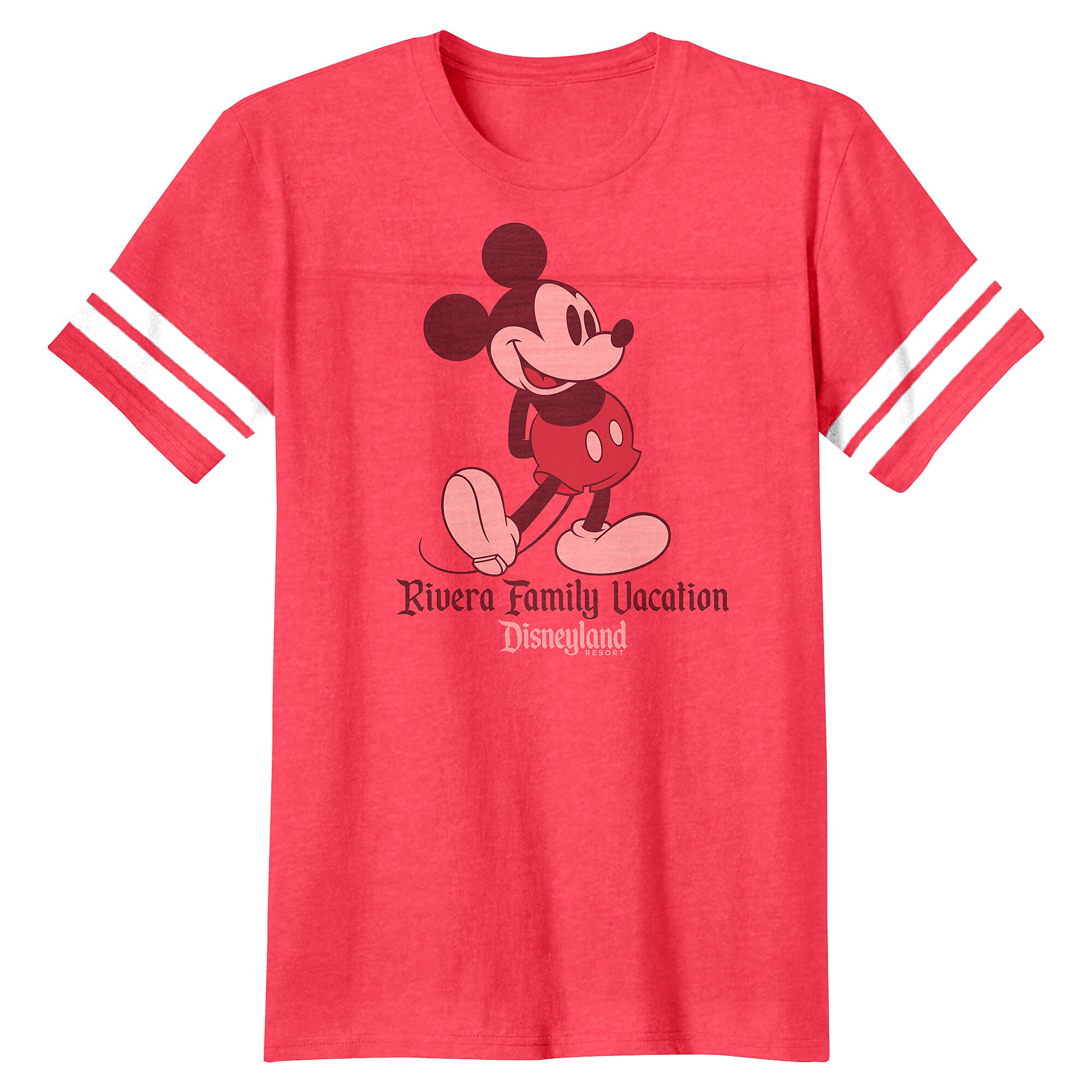 Kids' Mickey Mouse Family Vacation Football T-Shirt - Disneyland - Customized