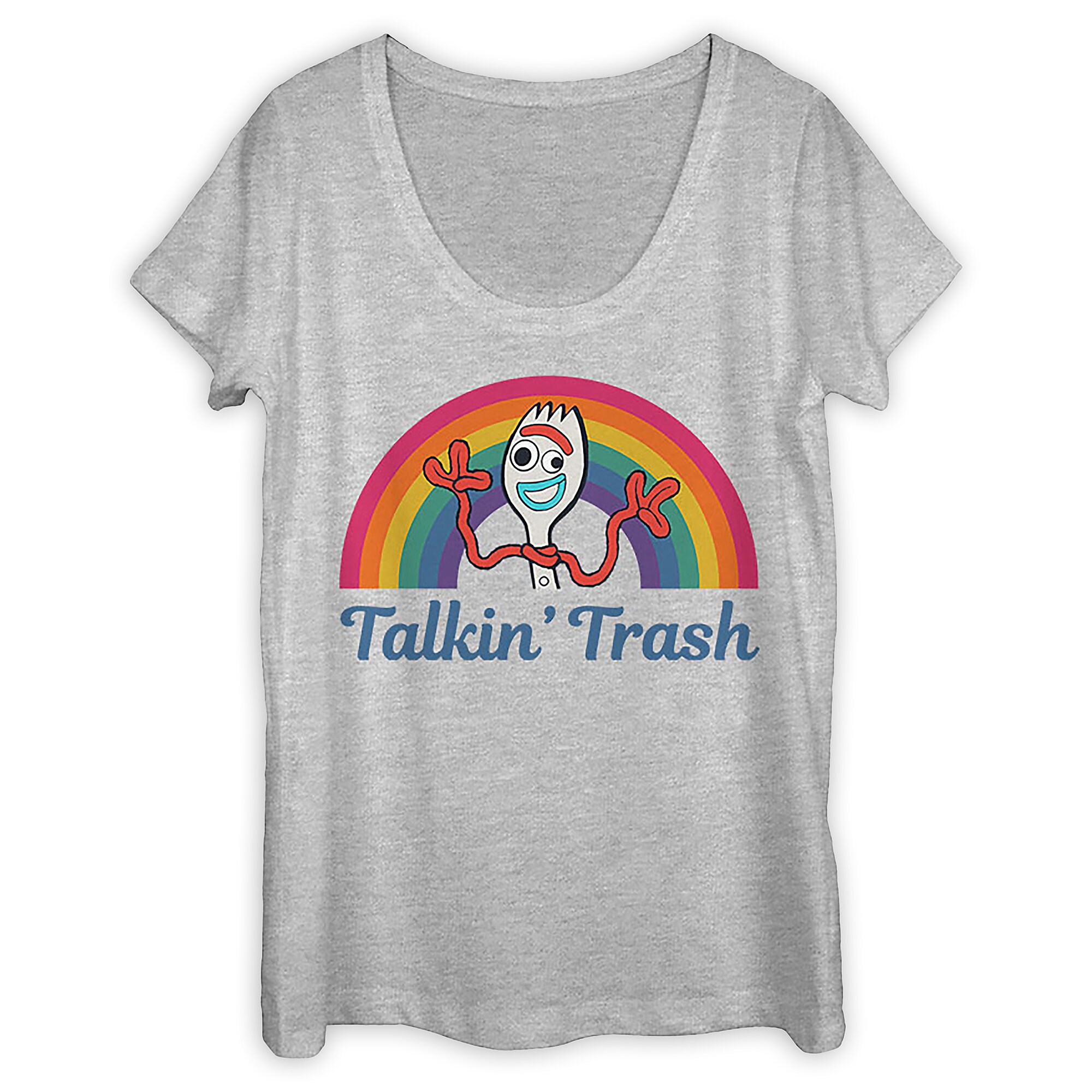 Forky Scoop Neck T-Shirt for Women - Toy Story 4