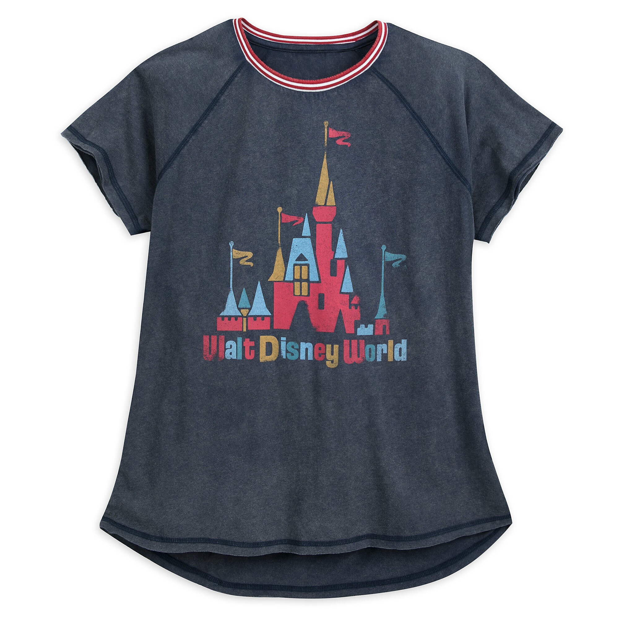 Fantasyland Castle Raglan T-Shirt for Women by Junk Food - Walt Disney World