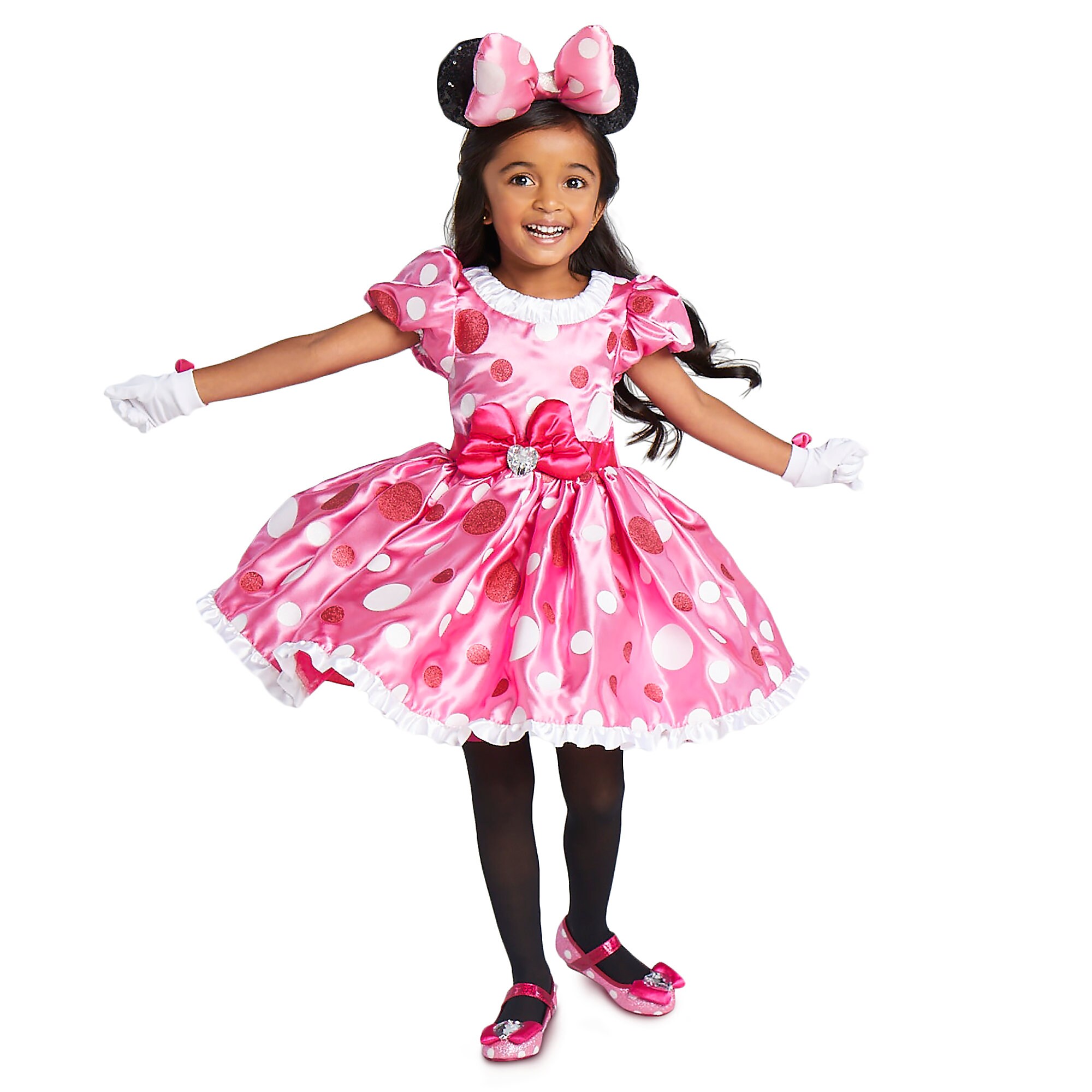 Minnie Mouse Pink Dress Costume for Kids