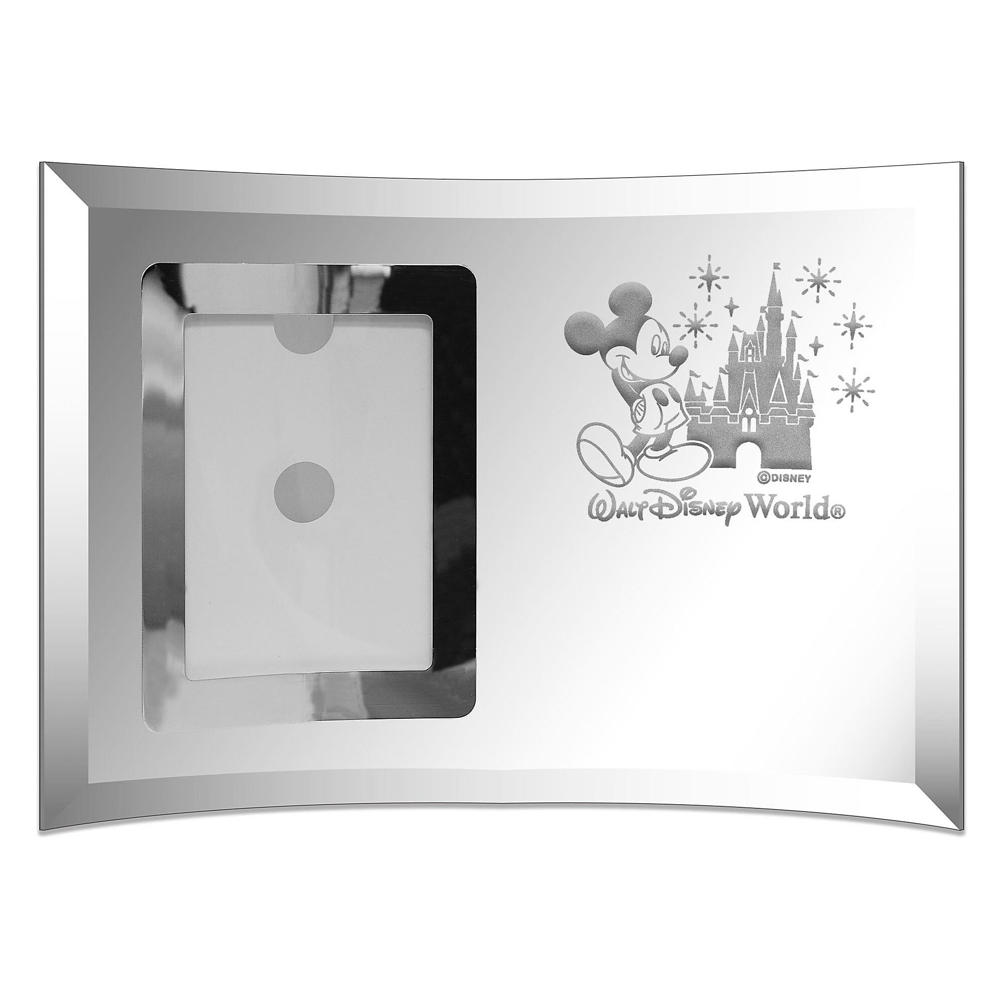 Walt Disney World Glass Frame by Arribas - Large - Personalizable