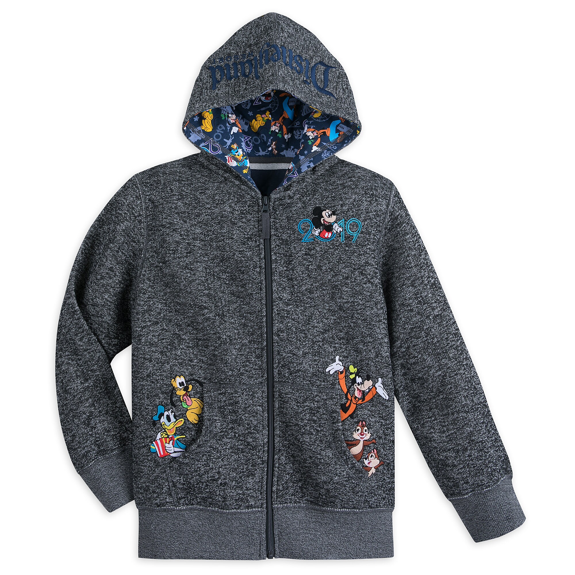 Mickey Mouse and Friends Knit Hoodie for Boys - Disneyland 2019