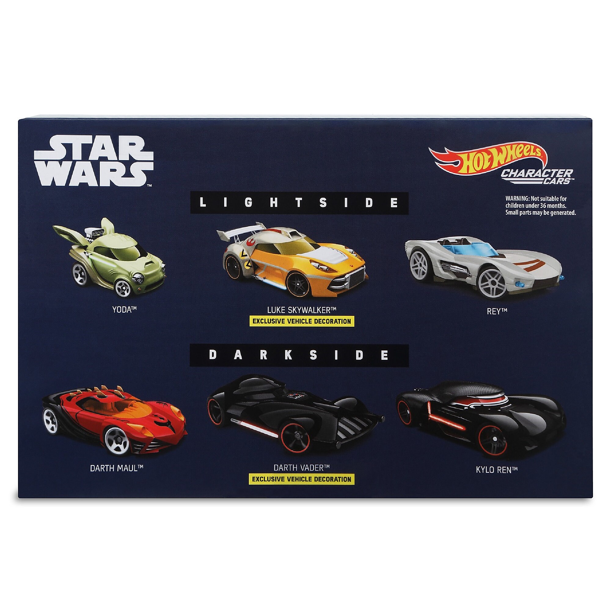 Star Wars: Light Side Vs. Dark Side Die Cast Car Set - Hot Wheels