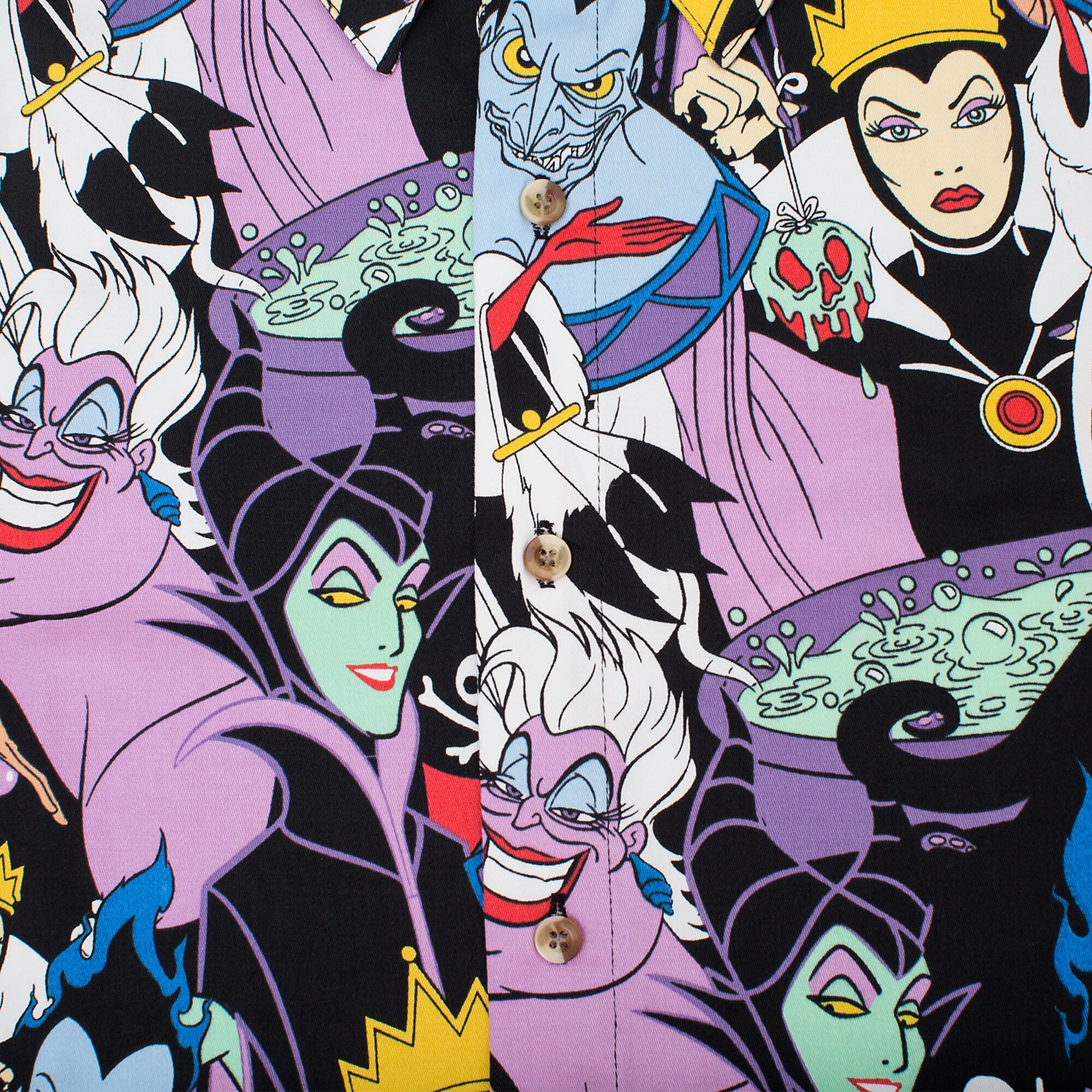 Disney Villains Button-Up Shirt for Adults by Cakeworthy