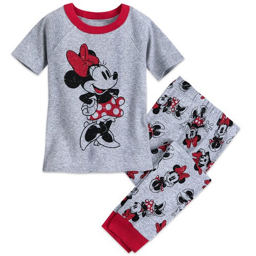 Minnie Mouse Pajama Set for Girls - Mickey and Minnie Family Sleepwear ...