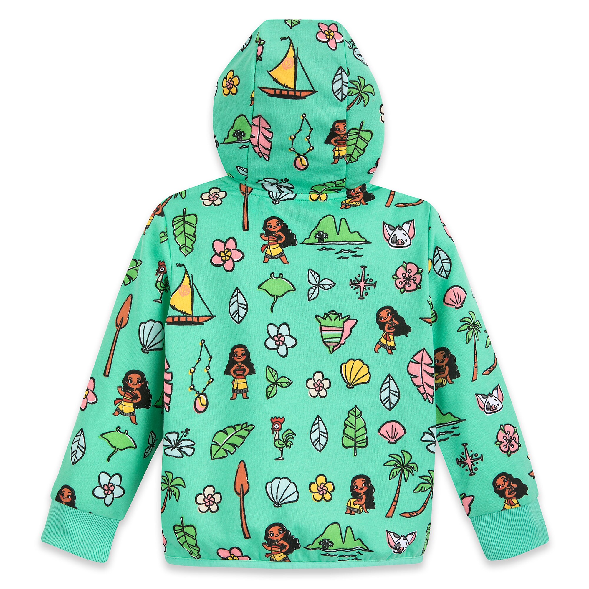 Moana Zip-Up Hoodie for Kids - Personalized