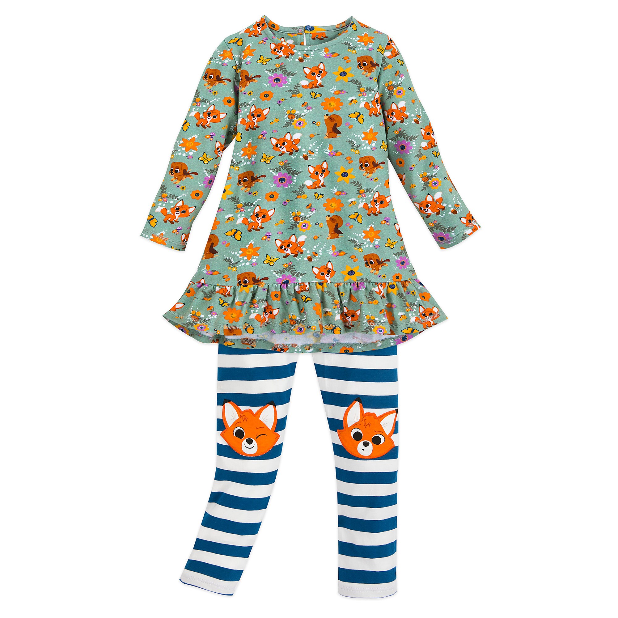 The Fox and the Hound Shirt and Legging Set for Girls - Disney Furrytale friends Collection