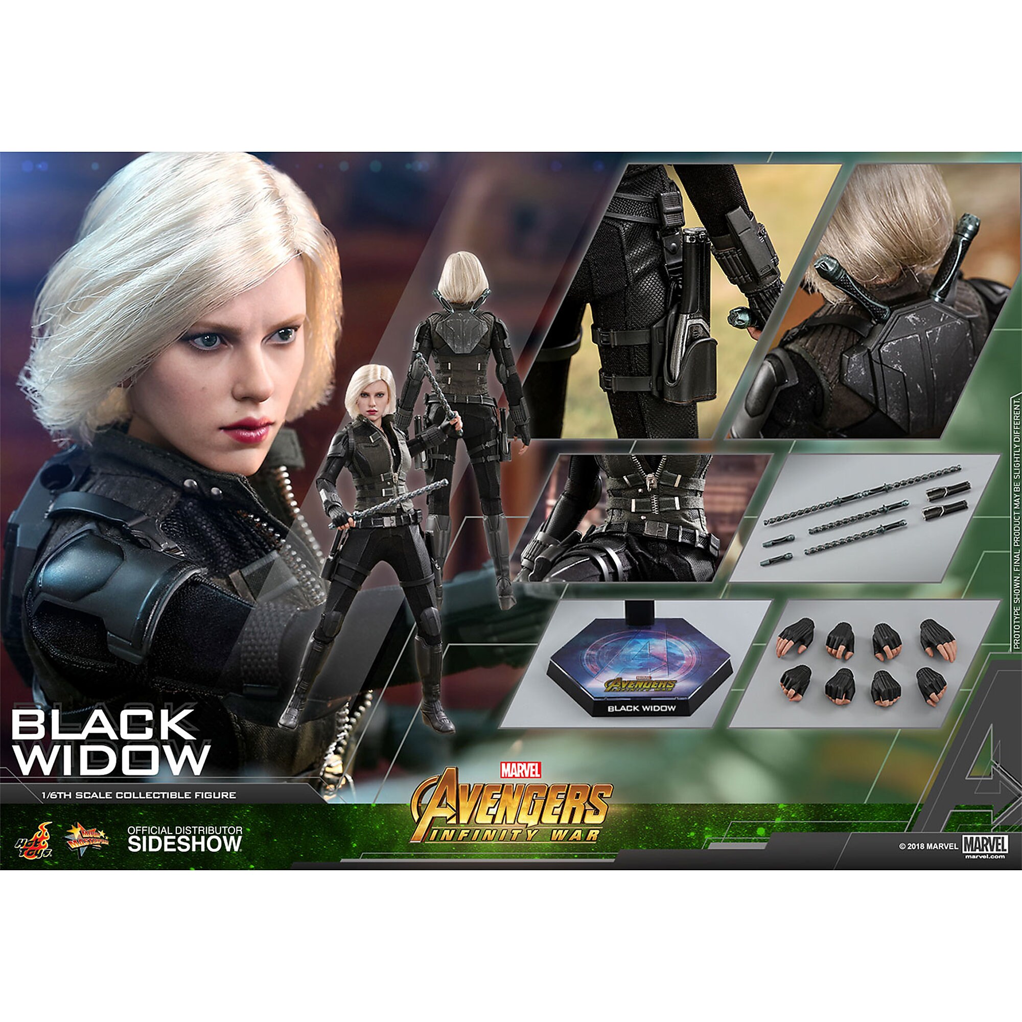 Black Widow Sixth Scale Figure by Hot Toys - Marvel's Avengers: Infinity War