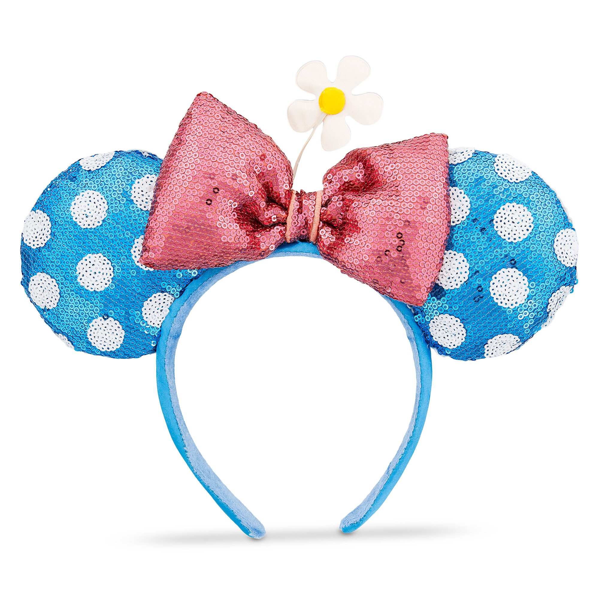 Brand new Disney Junior Minnie Mouse Red bow Head band w//white polka dots
