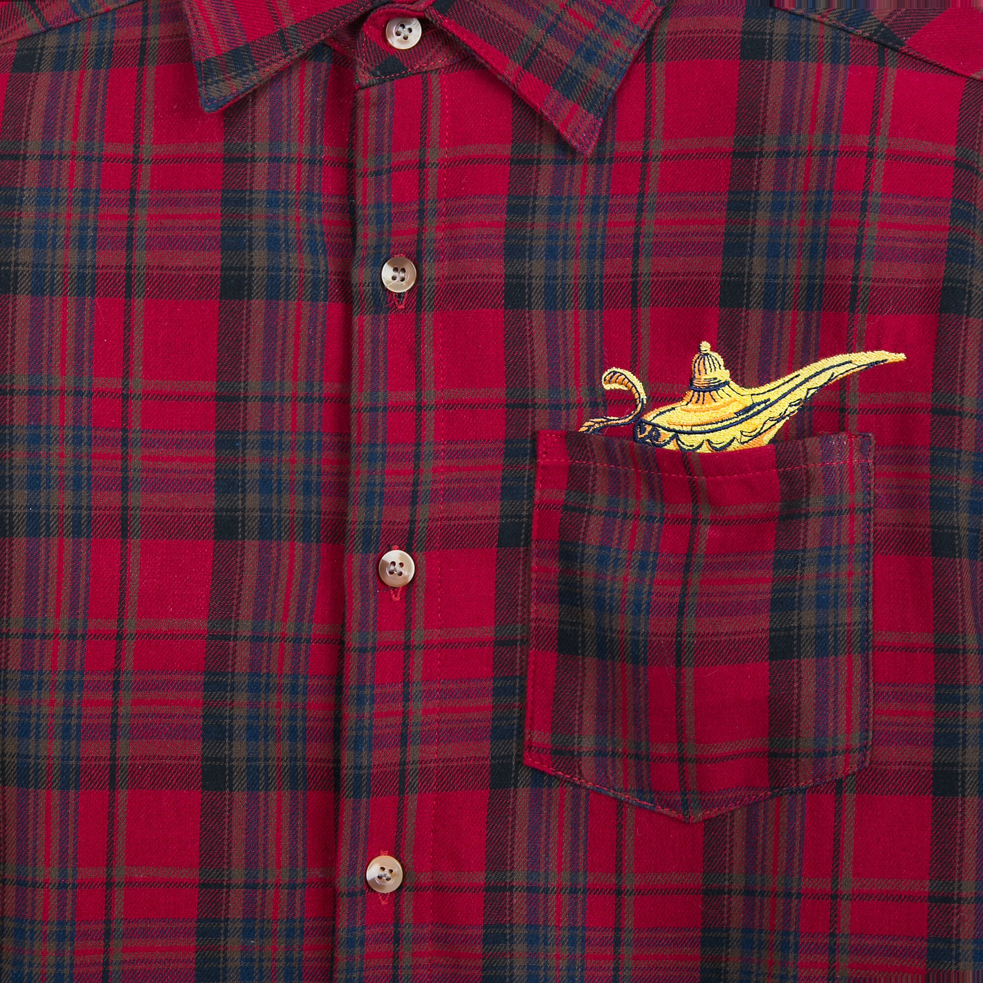 Aladdin Genie Lamp Flannel Shirt for Adults by Cakeworthy - Live Action Film