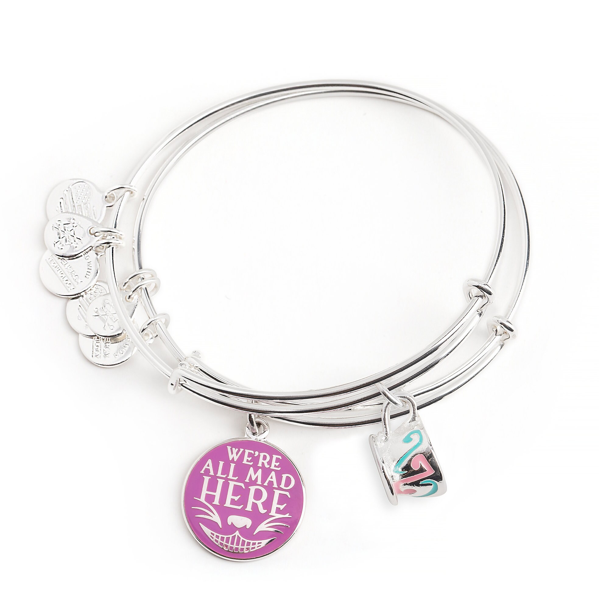 Cheshire Cat Mad Tea Party Bangle Set by Alex and Ani