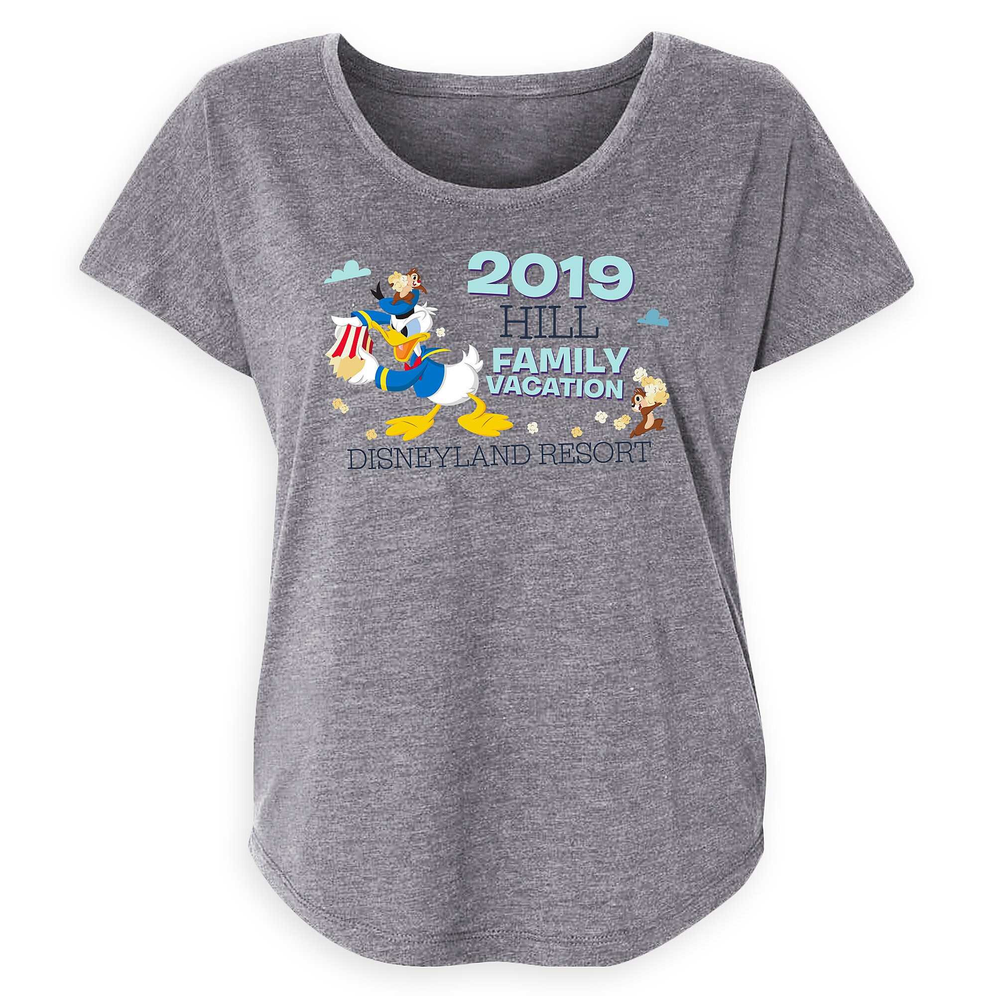 Women's Donald Duck and Chip 'n Dale Family Vacation T-Shirt - Disneyland Resort - Customized