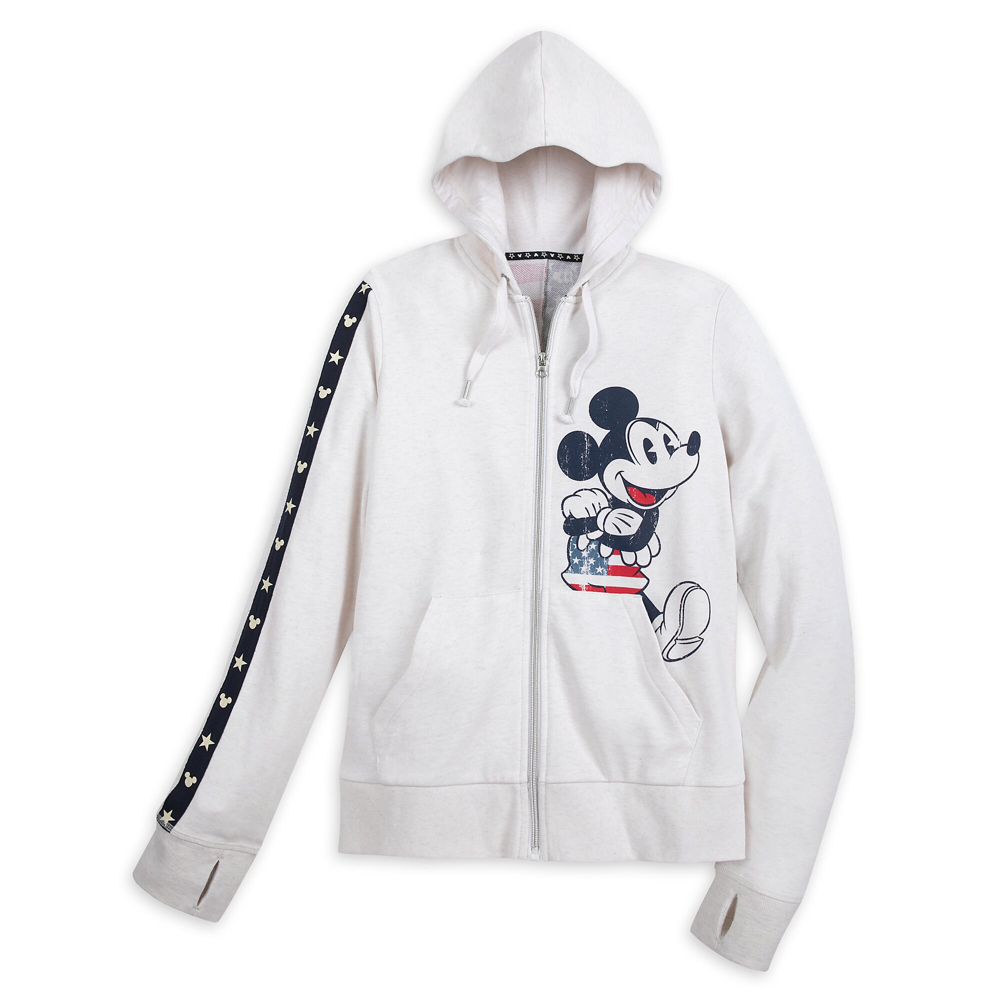 Mickey Mouse Americana Zip Hoodie for Women