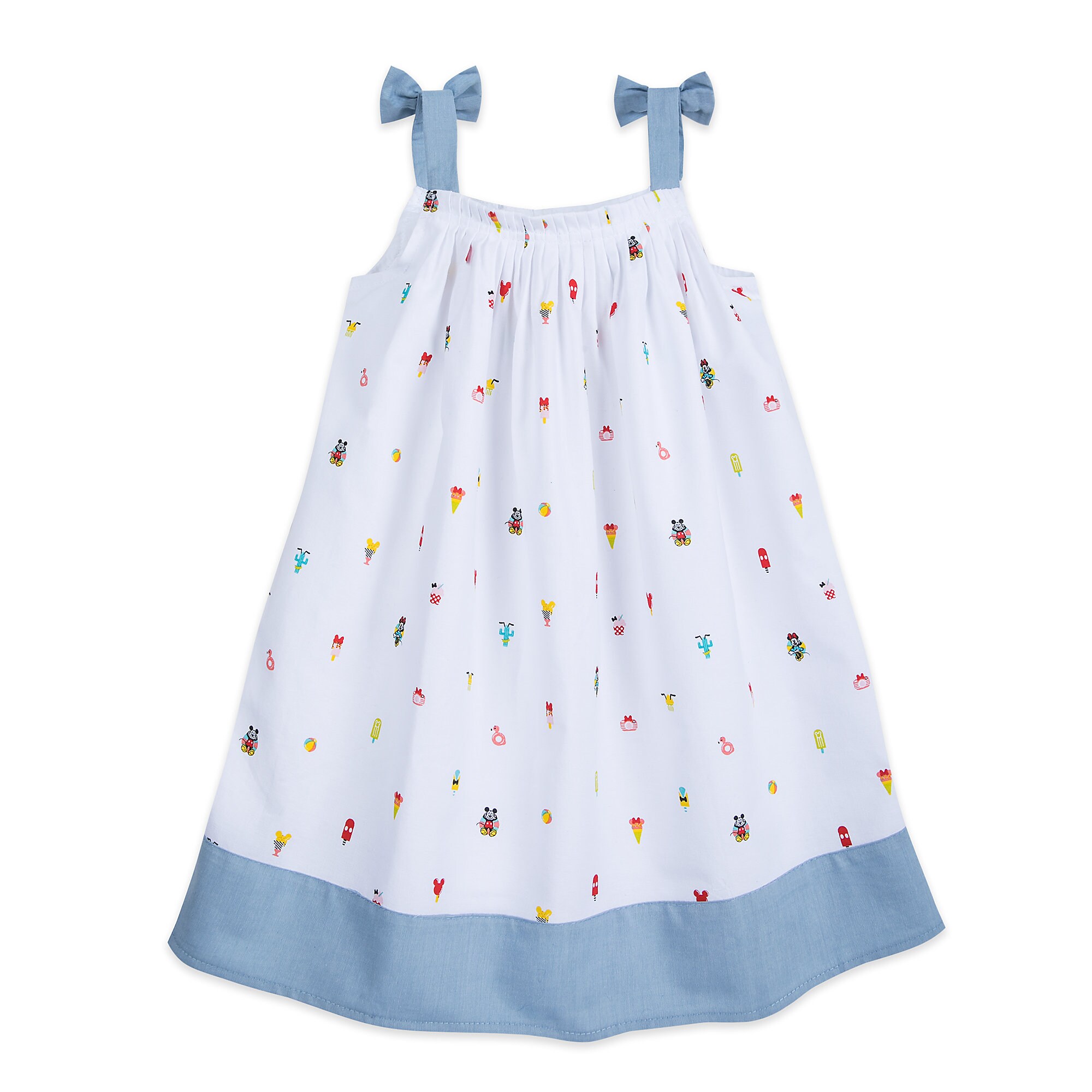 Mickey and Minnie Mouse Summer Fun Woven Dress for Girls