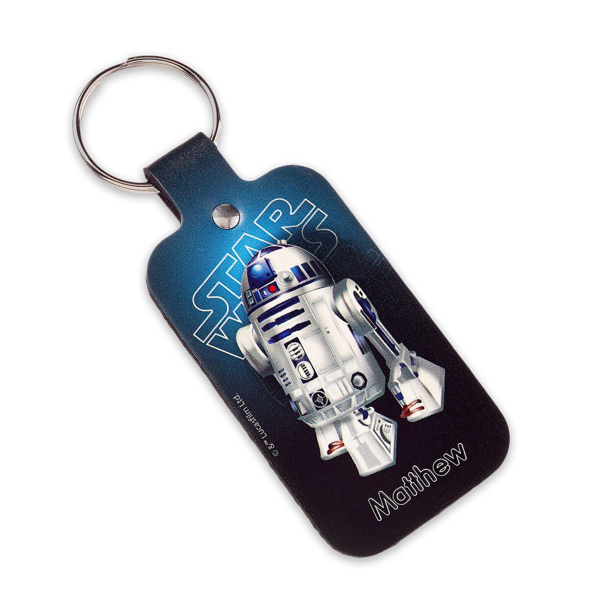 Product Image of R2-D2 Leather Keychain - Star Wars - Personalizable # 1