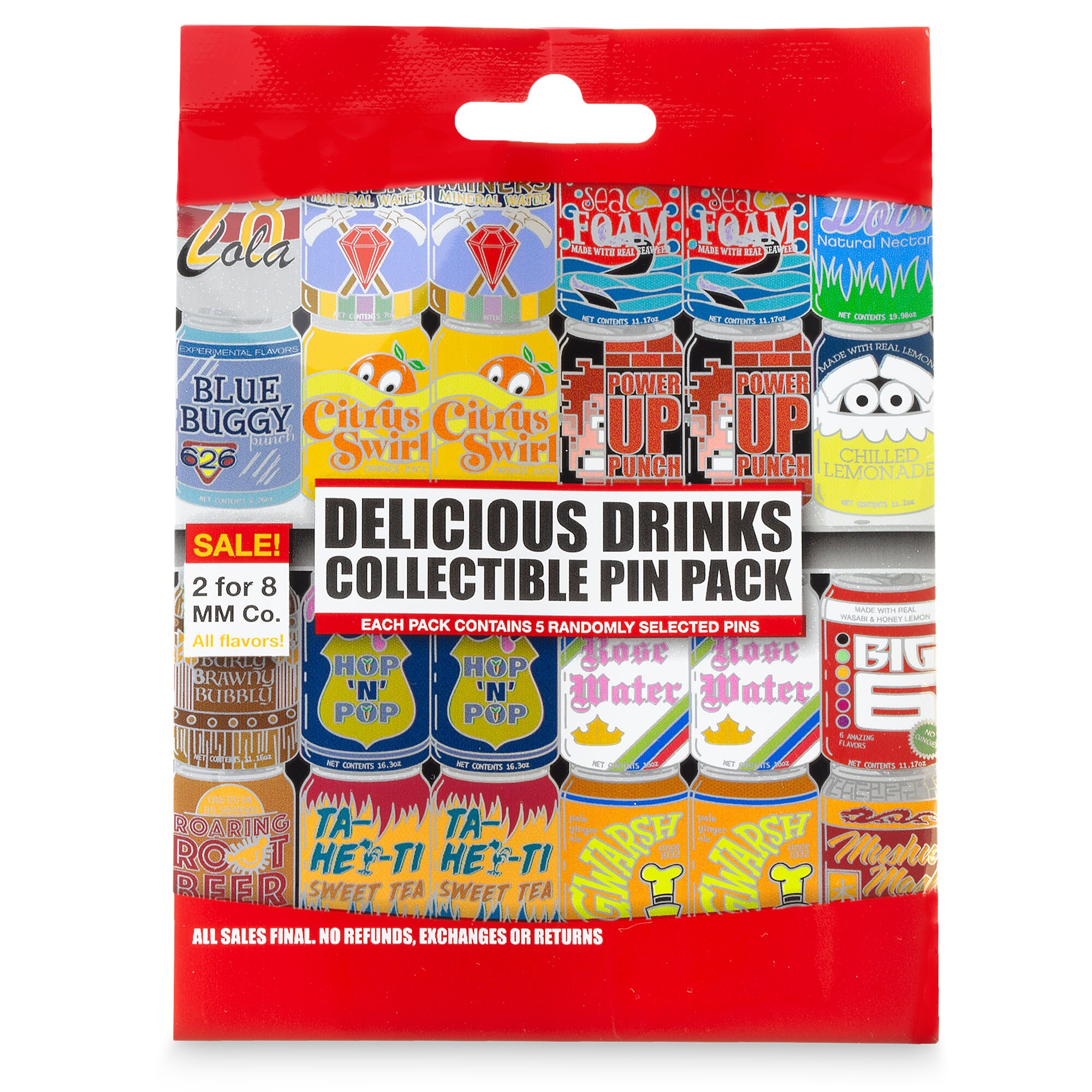 Disney Parks Delicious Drinks Mystery Pin Set