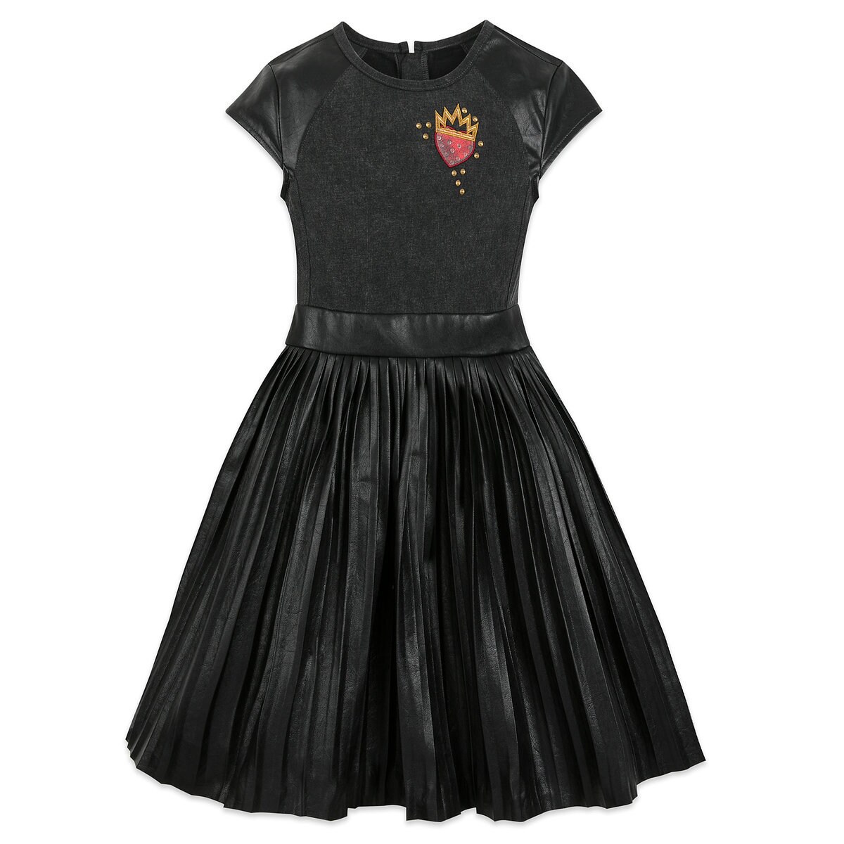 Product Image of Descendants 3 Faux Leather Dress for Girls # 1