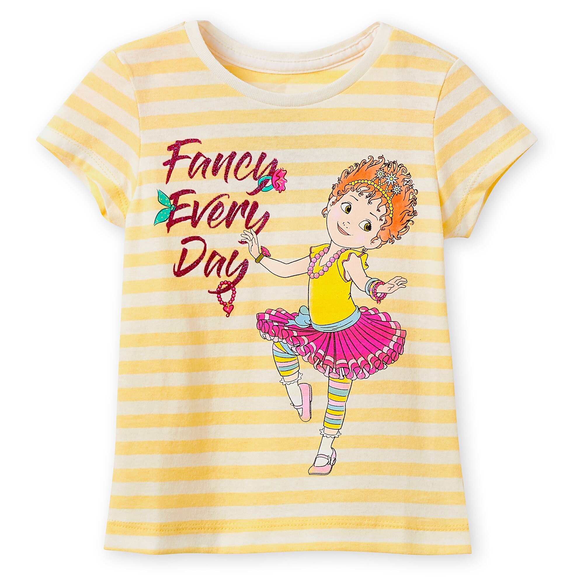 Fancy Nancy Yellow Striped T-Shirt for Girls