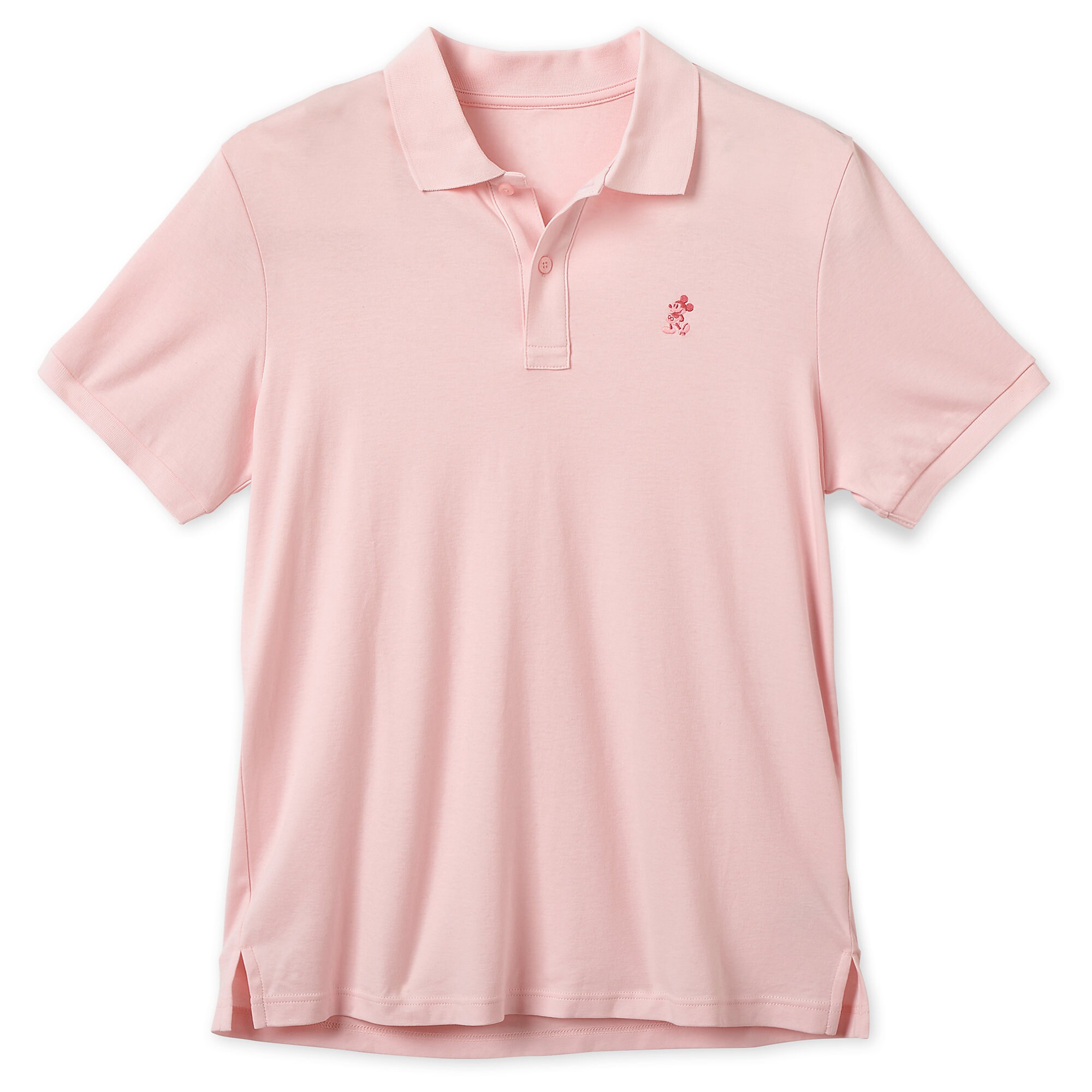 Mickey Mouse Pima Cotton Polo Shirt for Men - Pink