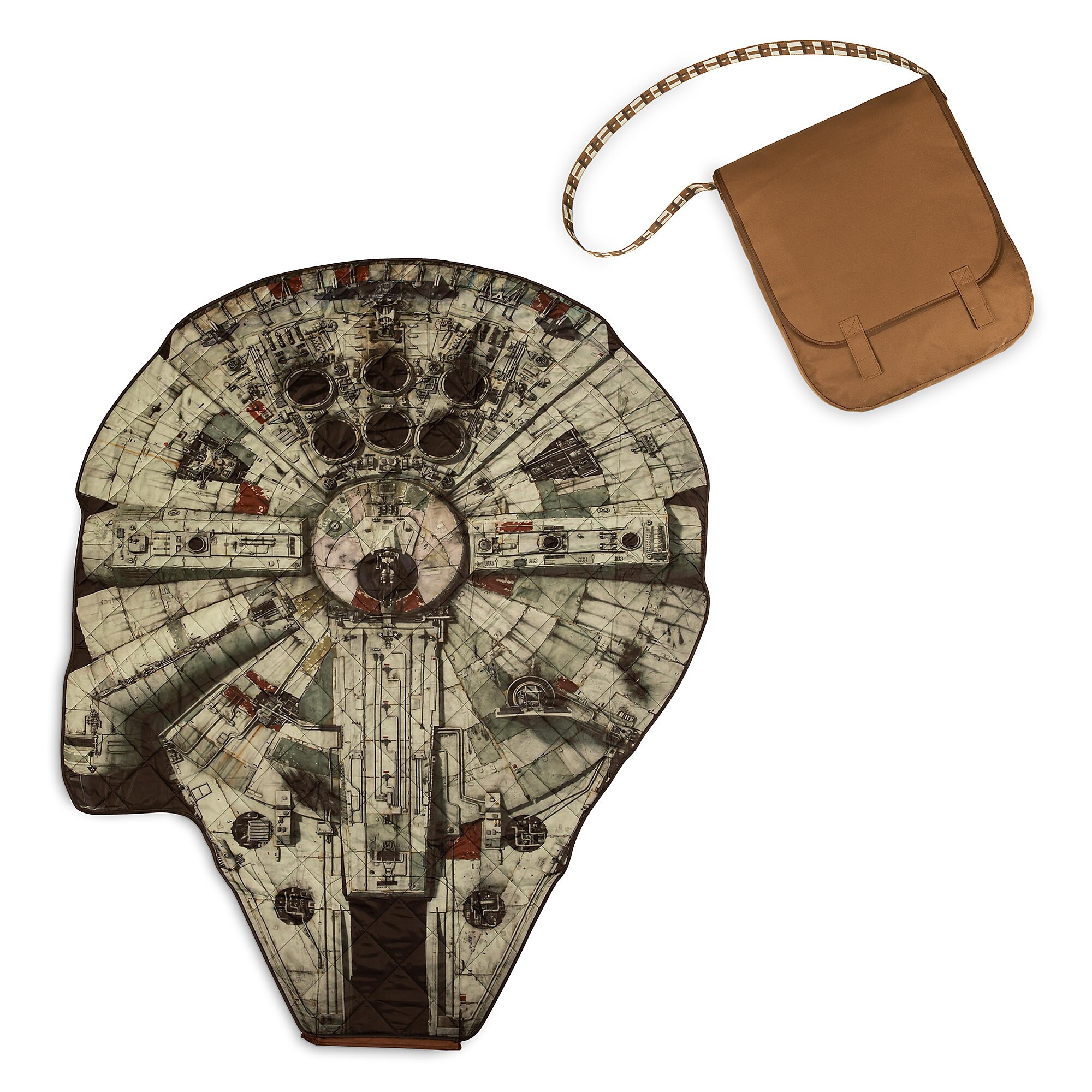 Millennium Falcon Picnic Blanket and Chewbacca Messenger Bag - Star Wars