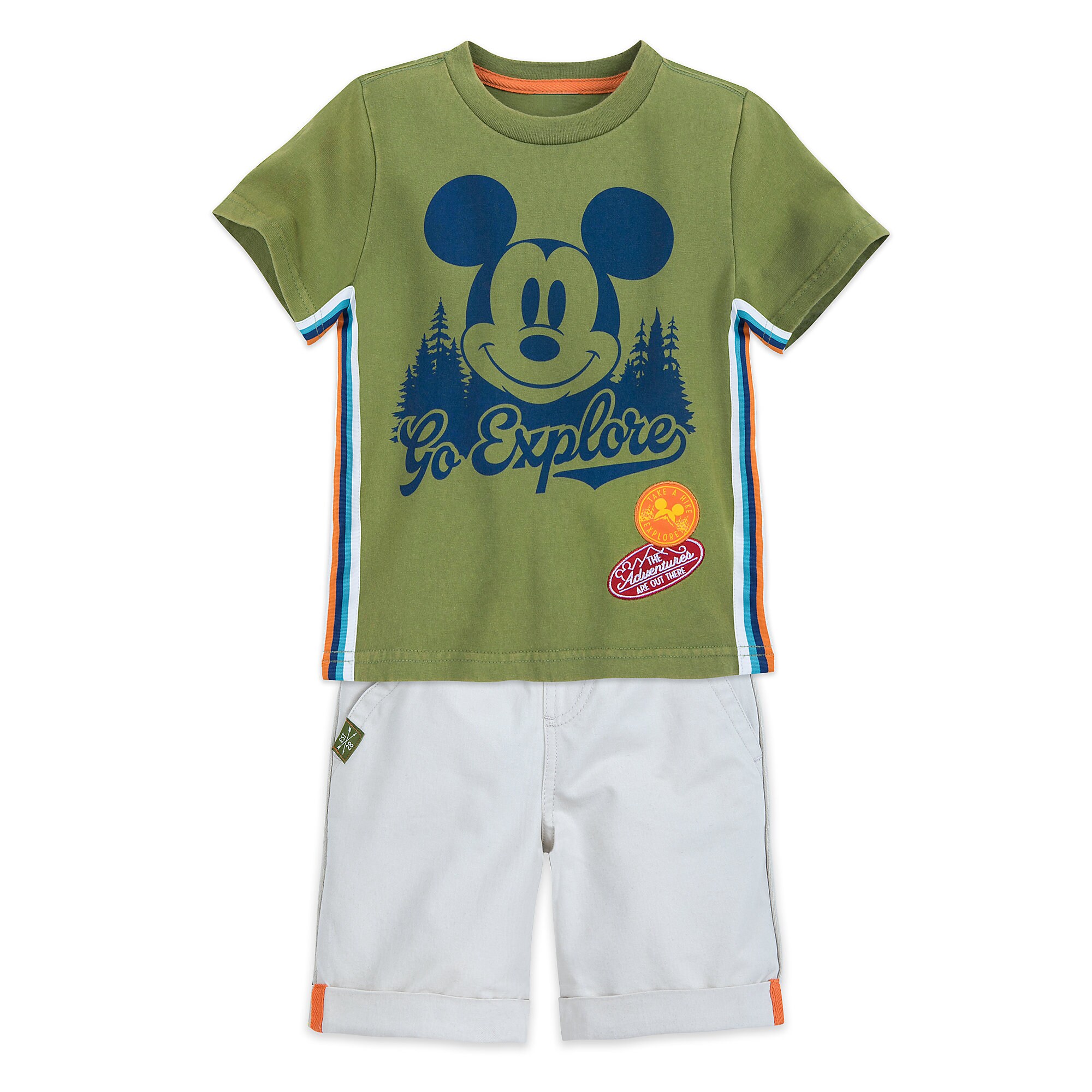 Mickey Mouse Shirt and Shorts Set for Boys
