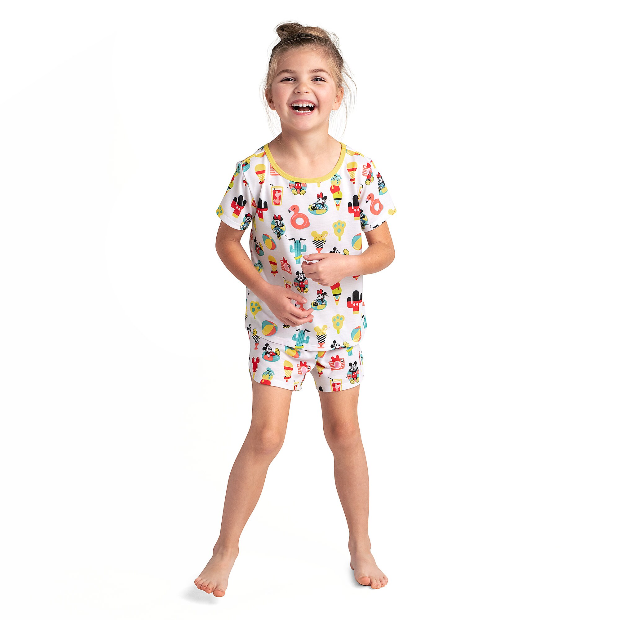 Mickey and Minnie Mouse Short Sleep Set for Girls