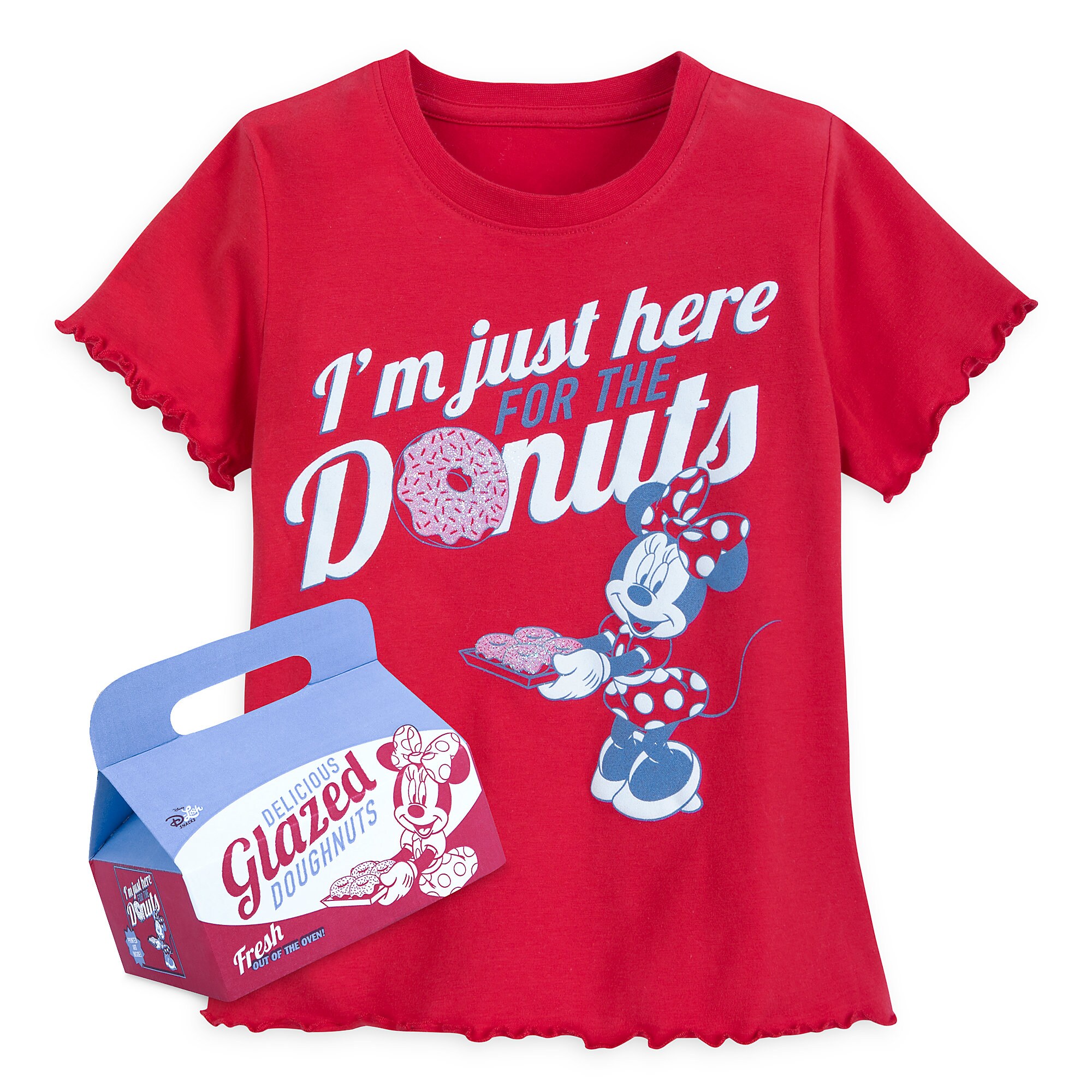 Minnie Mouse Donuts Ringer T-Shirt for Girls