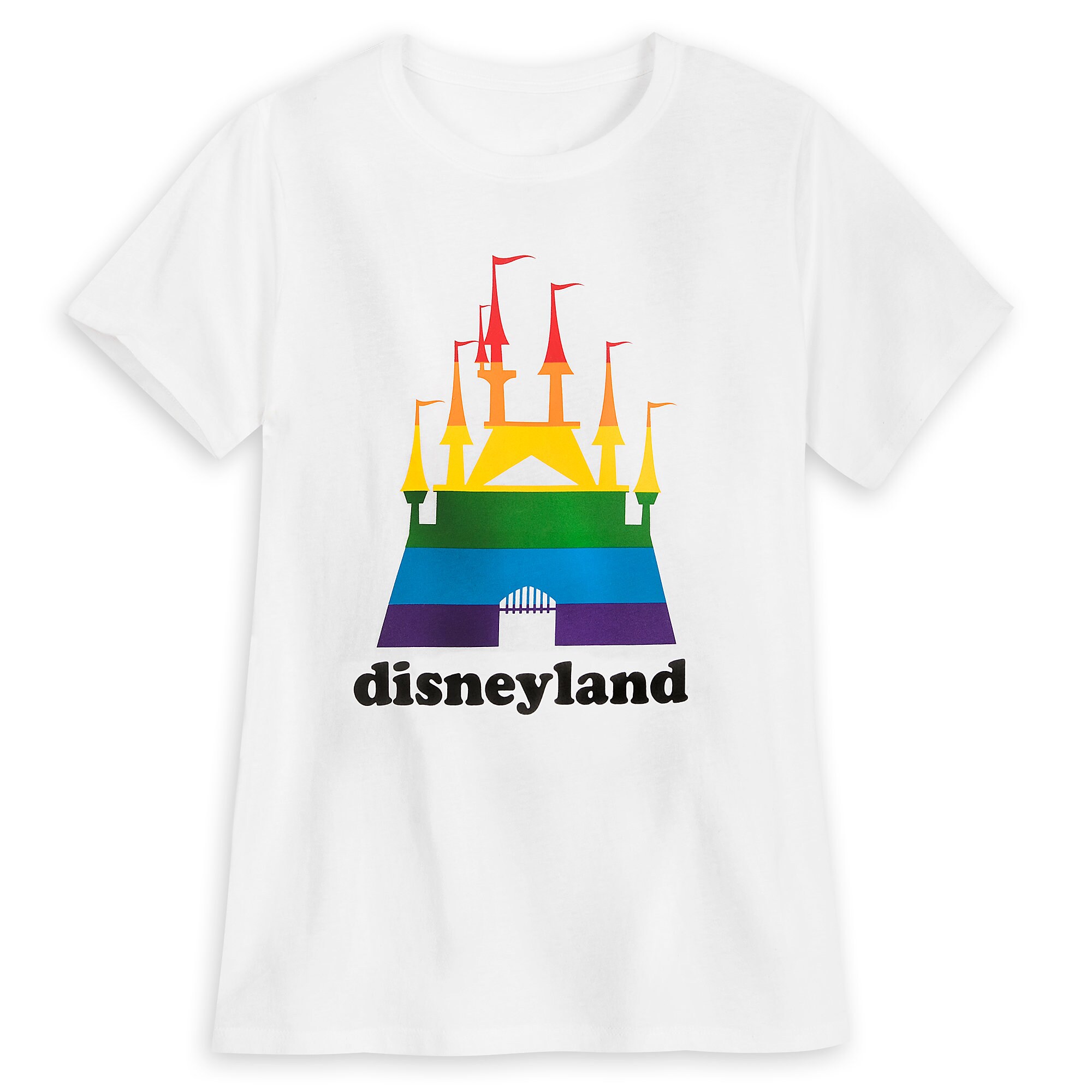 Rainbow Disney Collection Fantasyland Castle T-Shirt for Adults - Disneyland