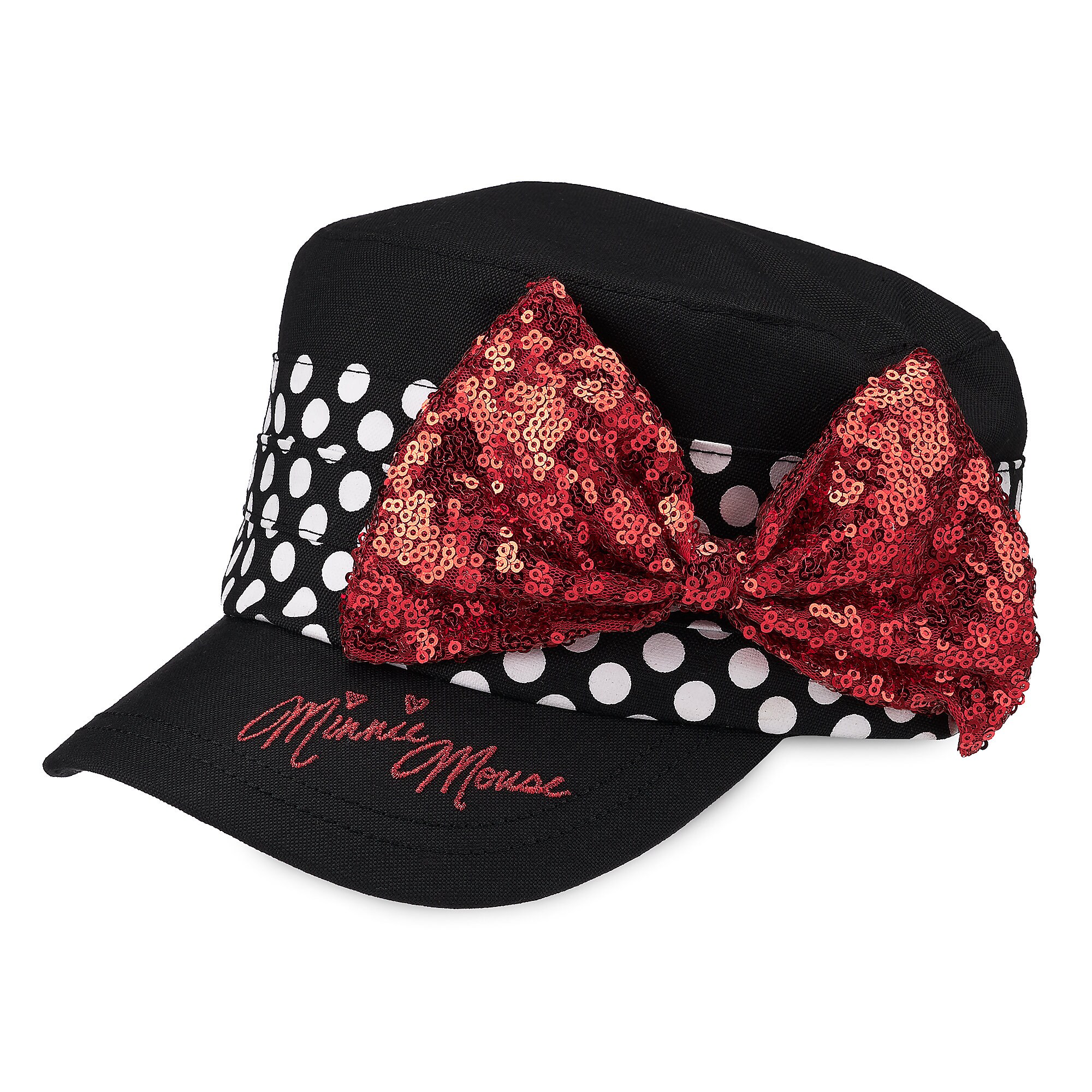 Minnie Mouse Flat Top Baseball Cap for Adults