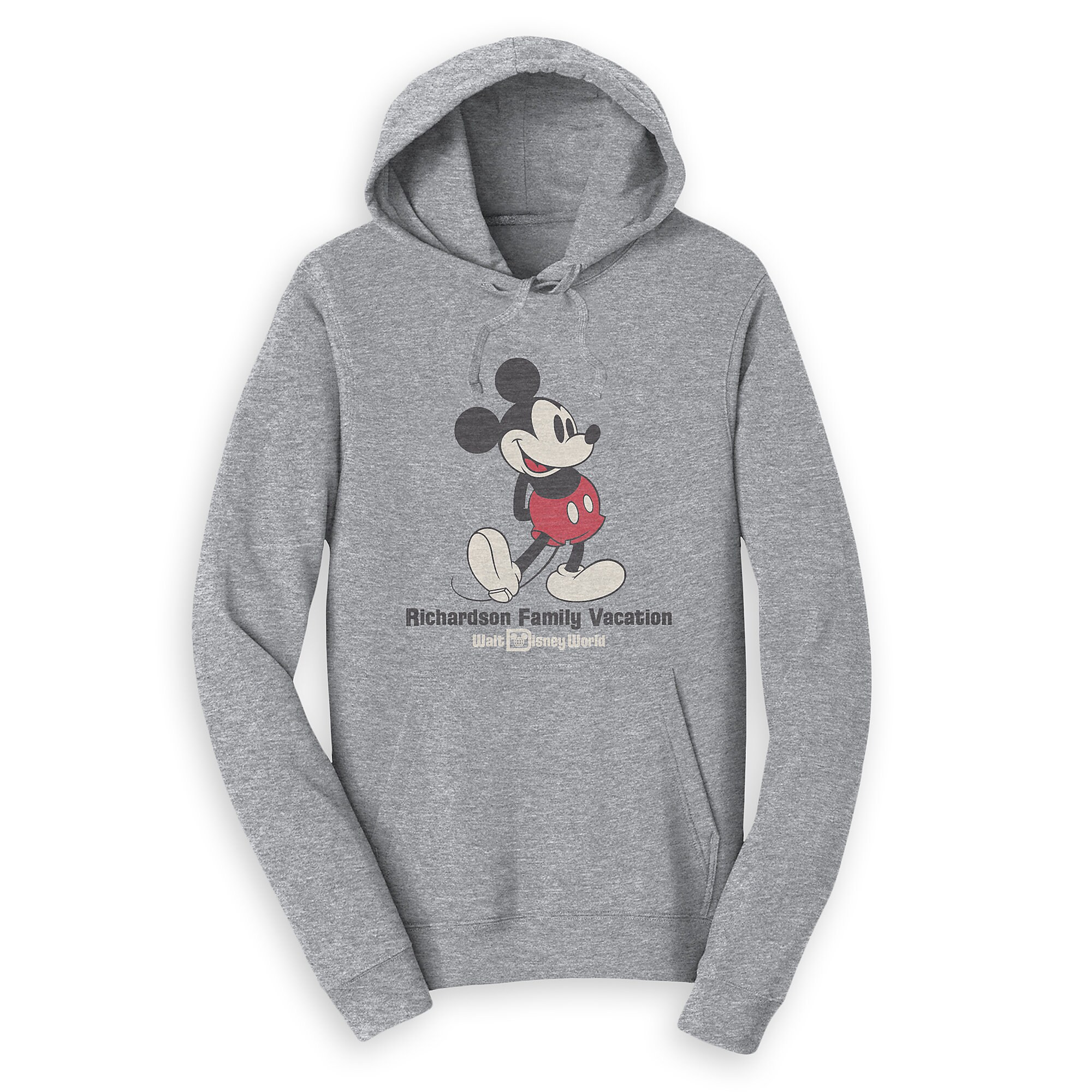 Adults' Mickey Mouse Family Vacation Pullover Hoodie - Walt Disney World - Customized
