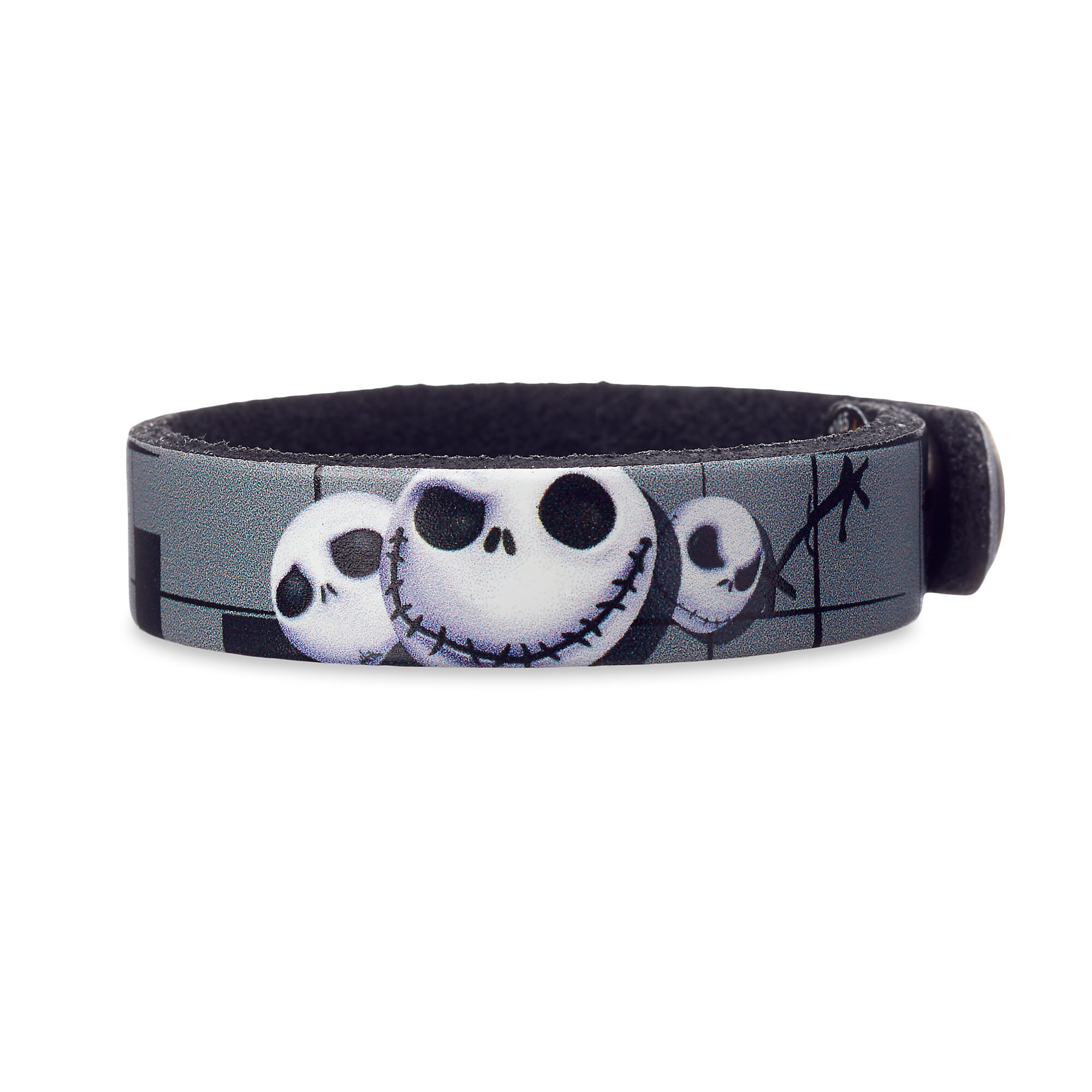 Jack Skellington Leather Bracelet - Personalizable
