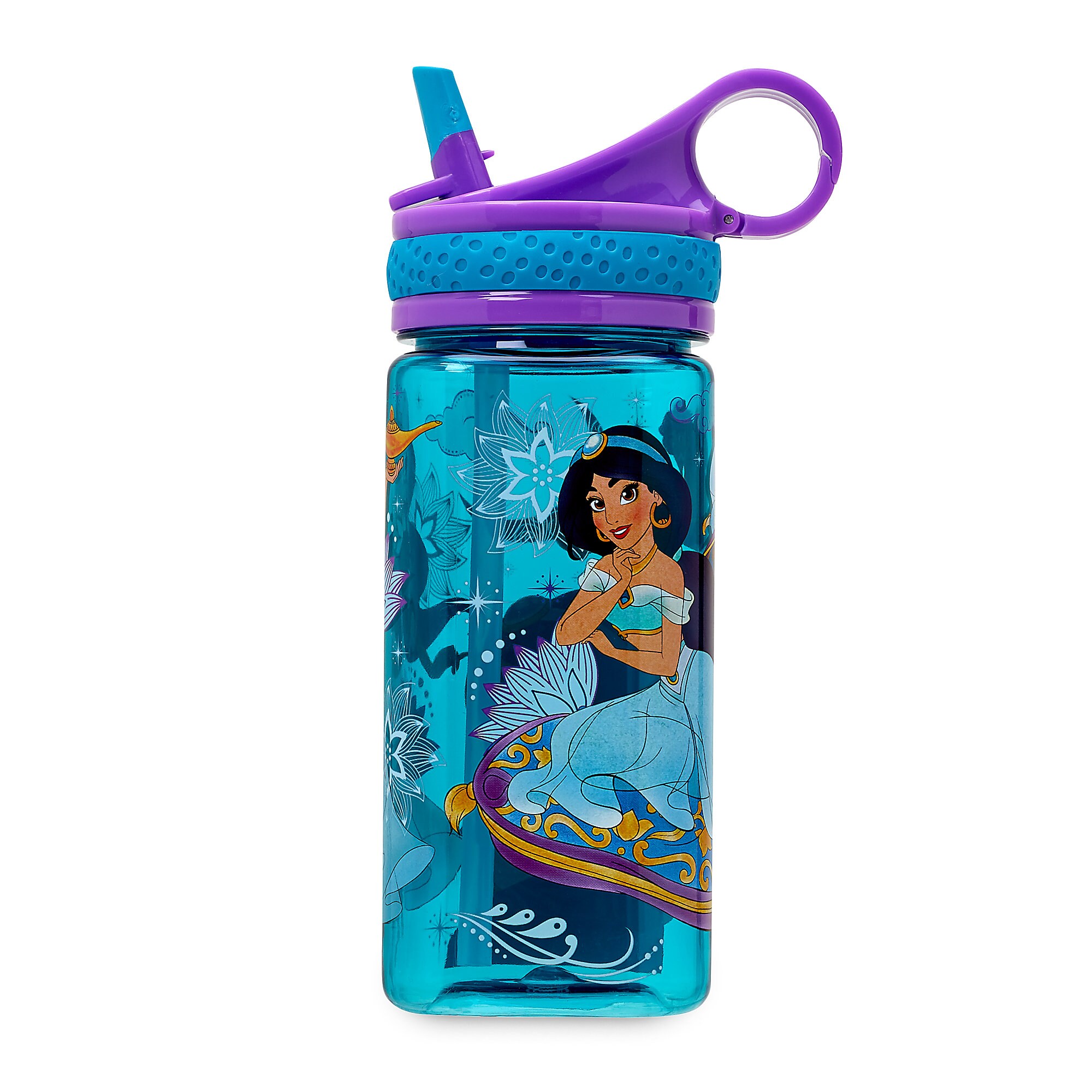 Jasmine Water Bottle with Built-In Straw