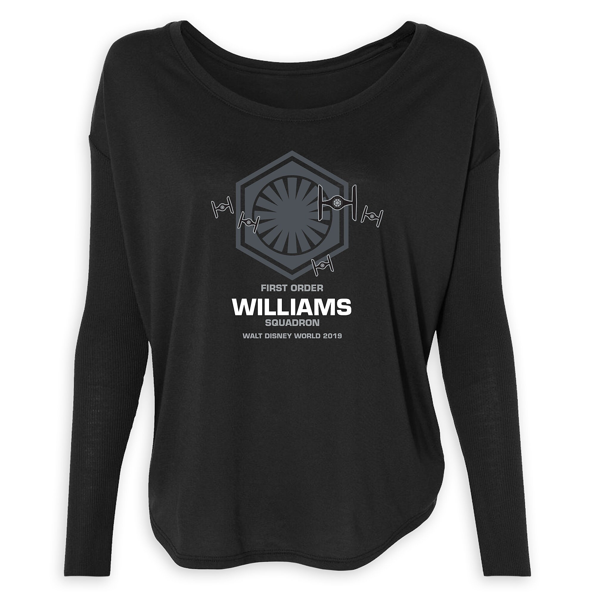Women's Star Wars First Order Squadron Long Sleeve T-Shirt - Walt Disney World - Customized