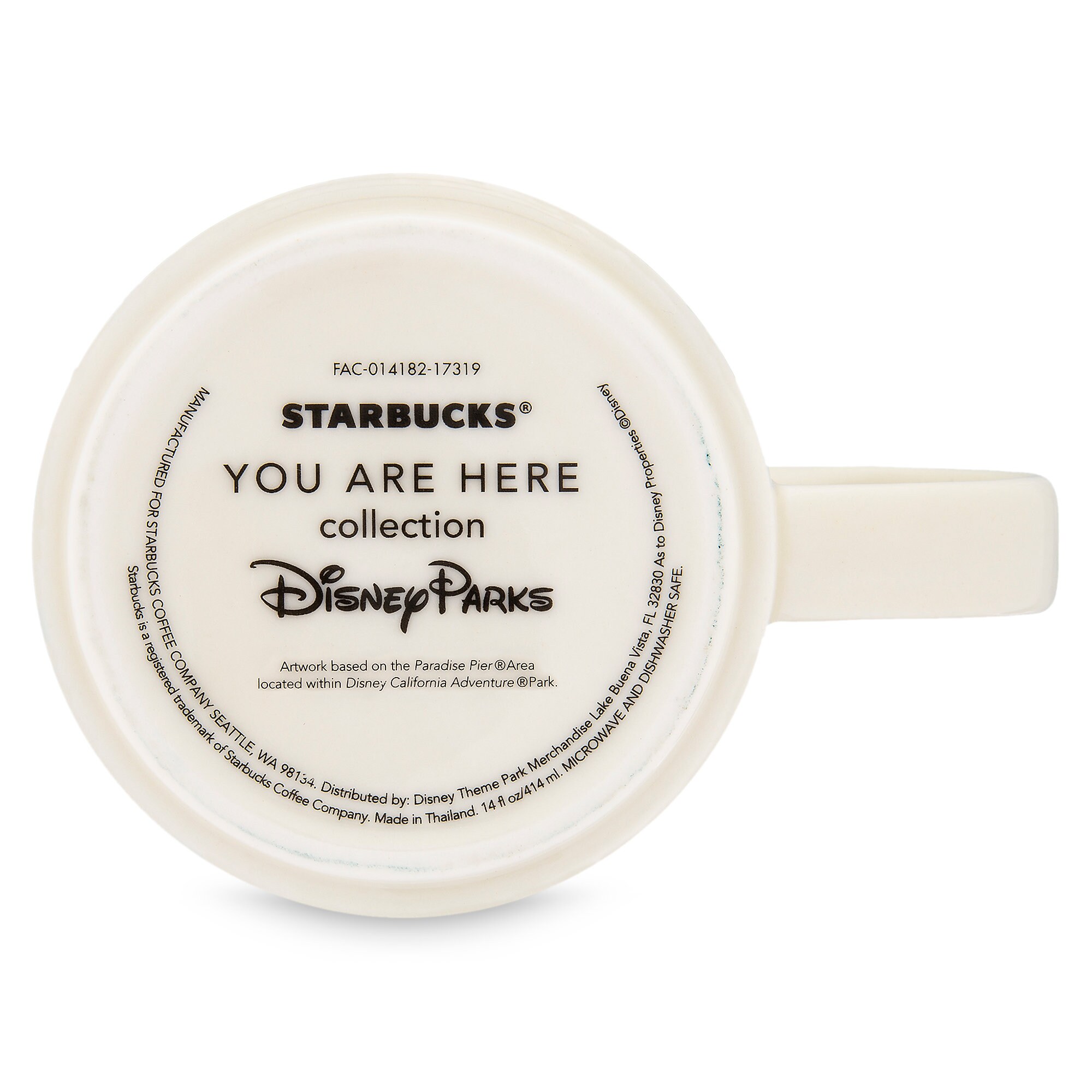 Disney California Adventure Starbucks YOU ARE HERE Mug