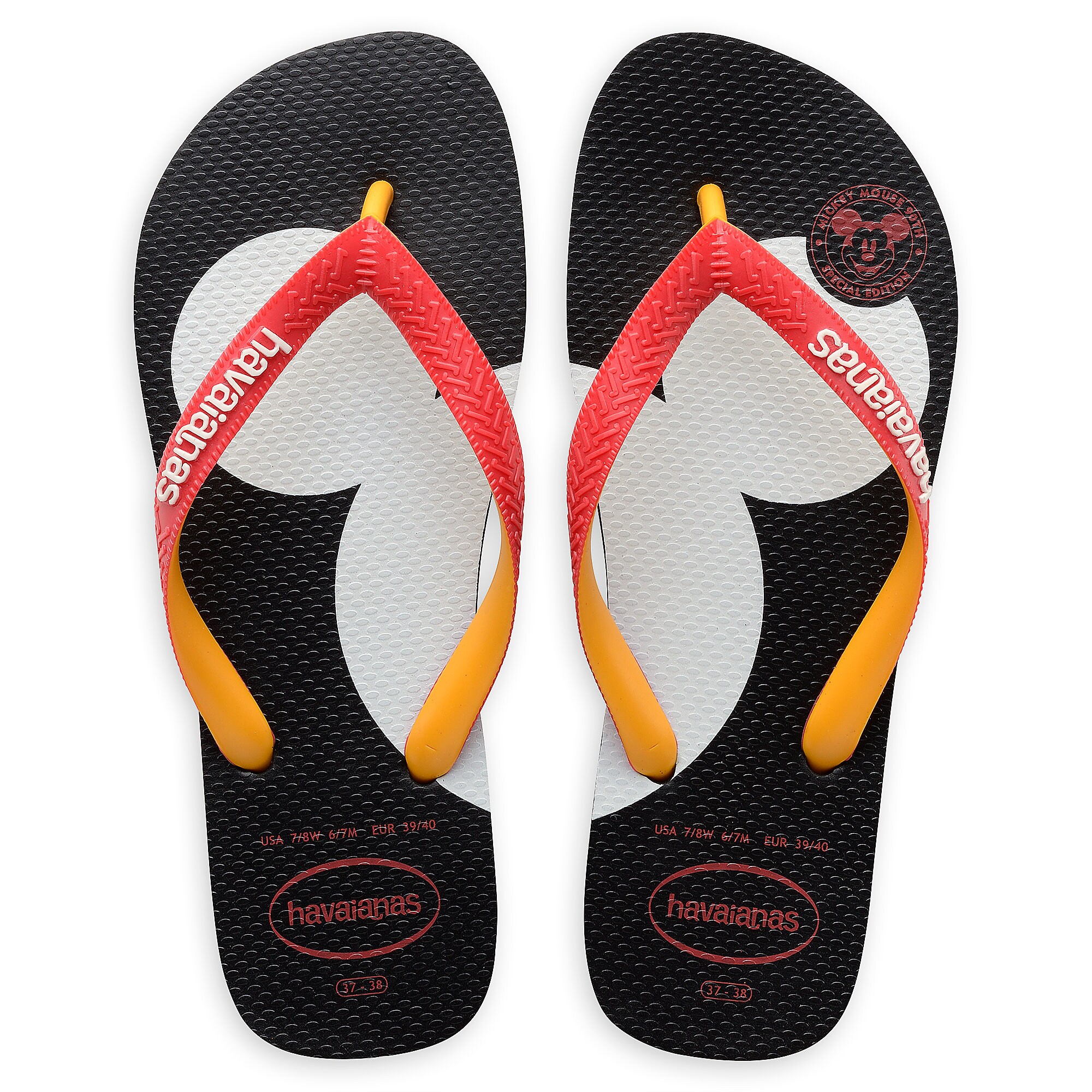 Mickey Mouse Silhouette Flip Flops for Adults by Havaianas