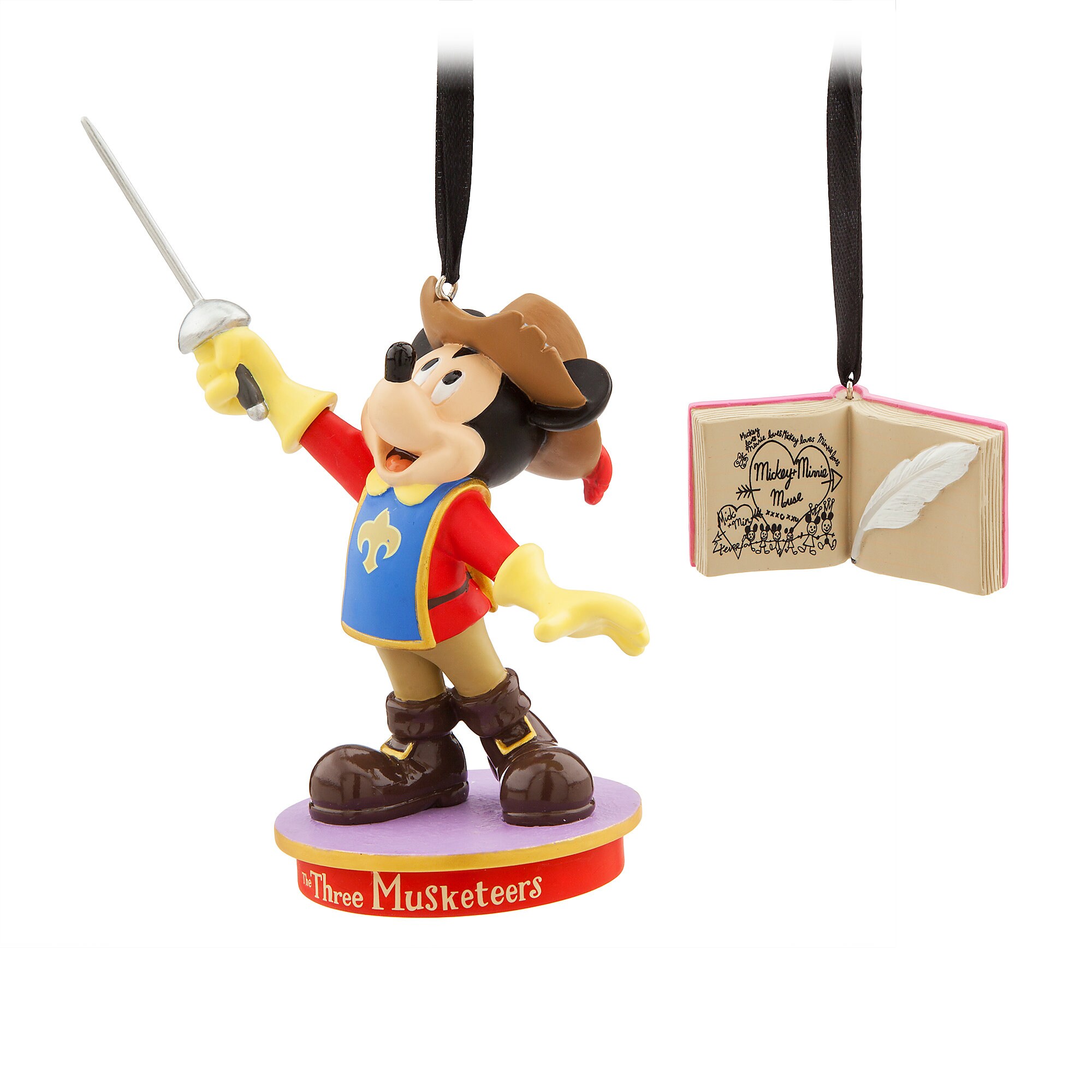 Mickey Mouse Through the Years Sketchbook Ornament Set - The Three Musketeers - November - Limited Release