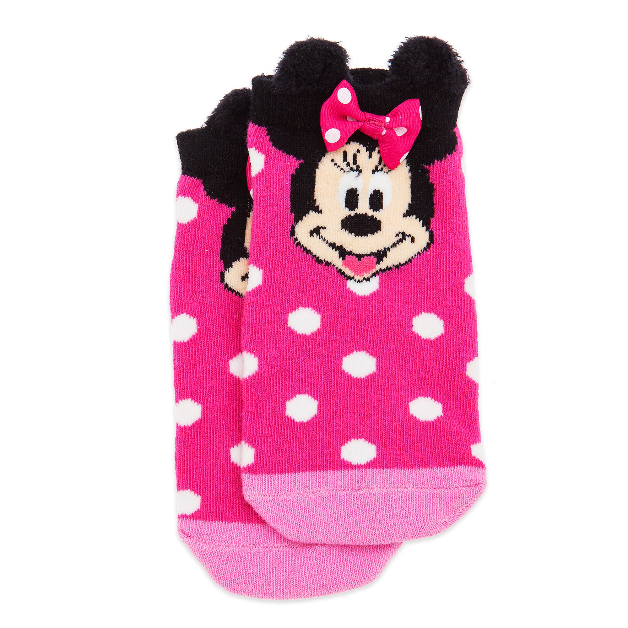 Minnie Mouse Ankle Socks for Girls - Pink