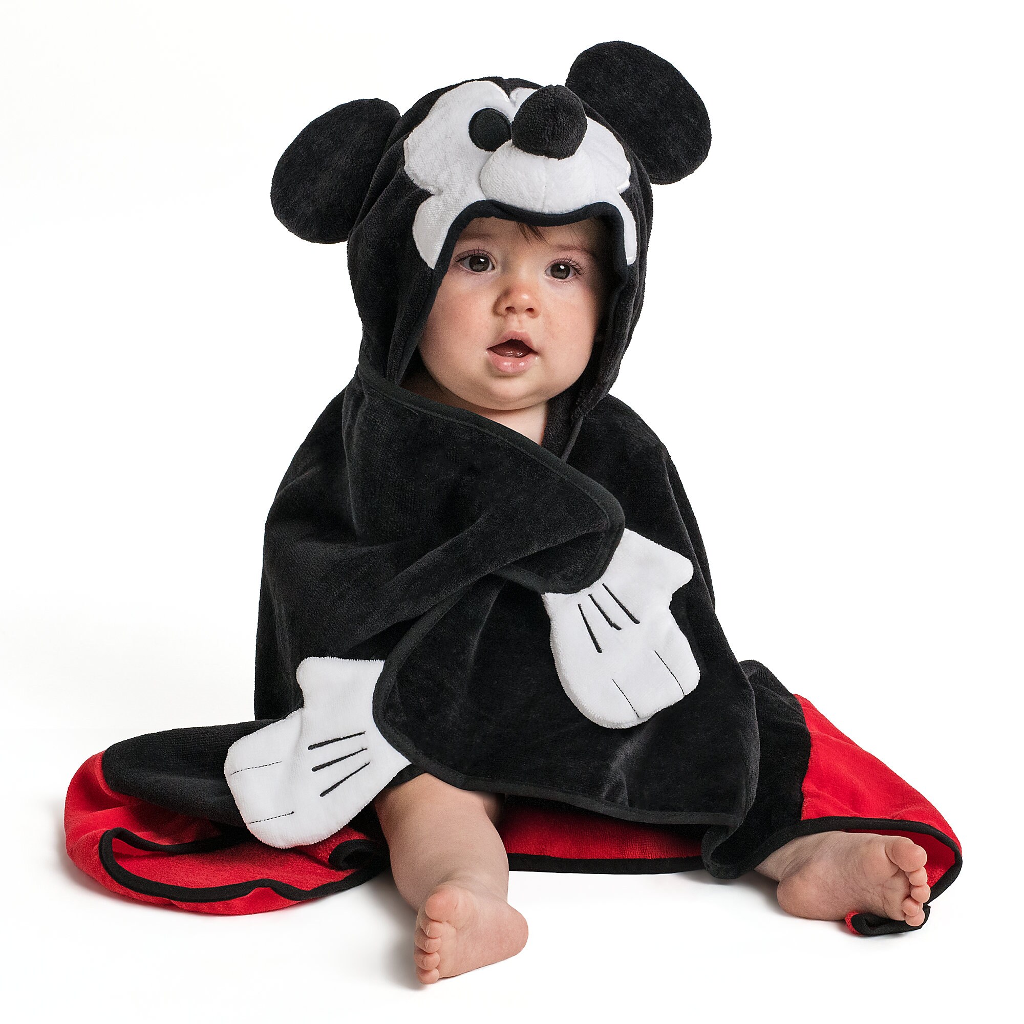 Mickey Mouse Hooded Towel for Baby - Personalized