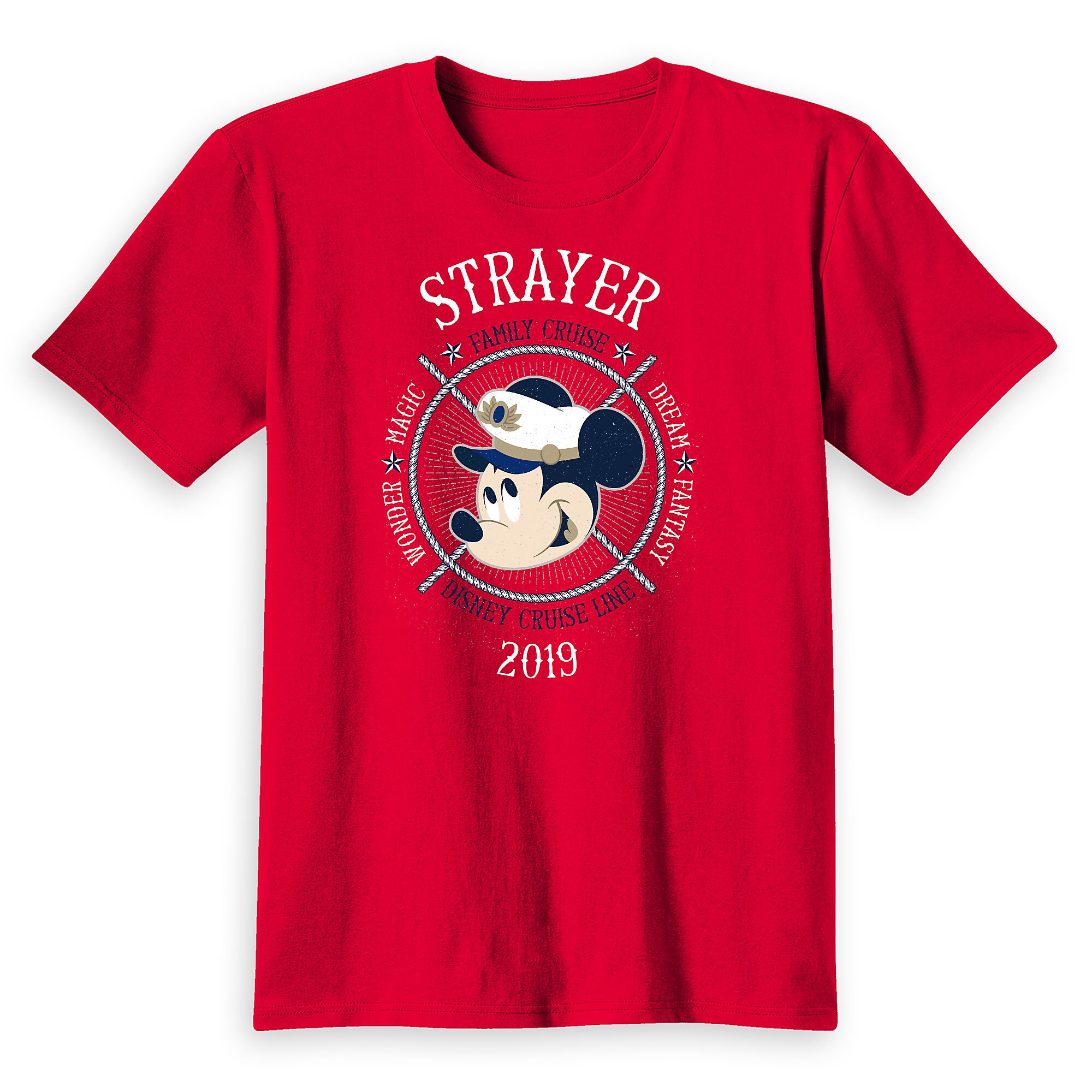 Kids' Captain Mickey Mouse Disney Cruise Line Ships Family Cruise 2019 T-Shirt - Customized