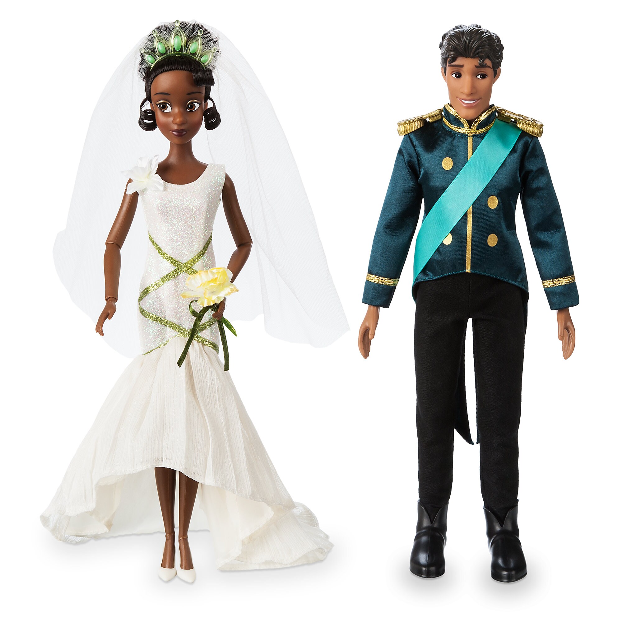 Tiana and Naveen Classic Wedding Doll Set - The Princess and the Frog