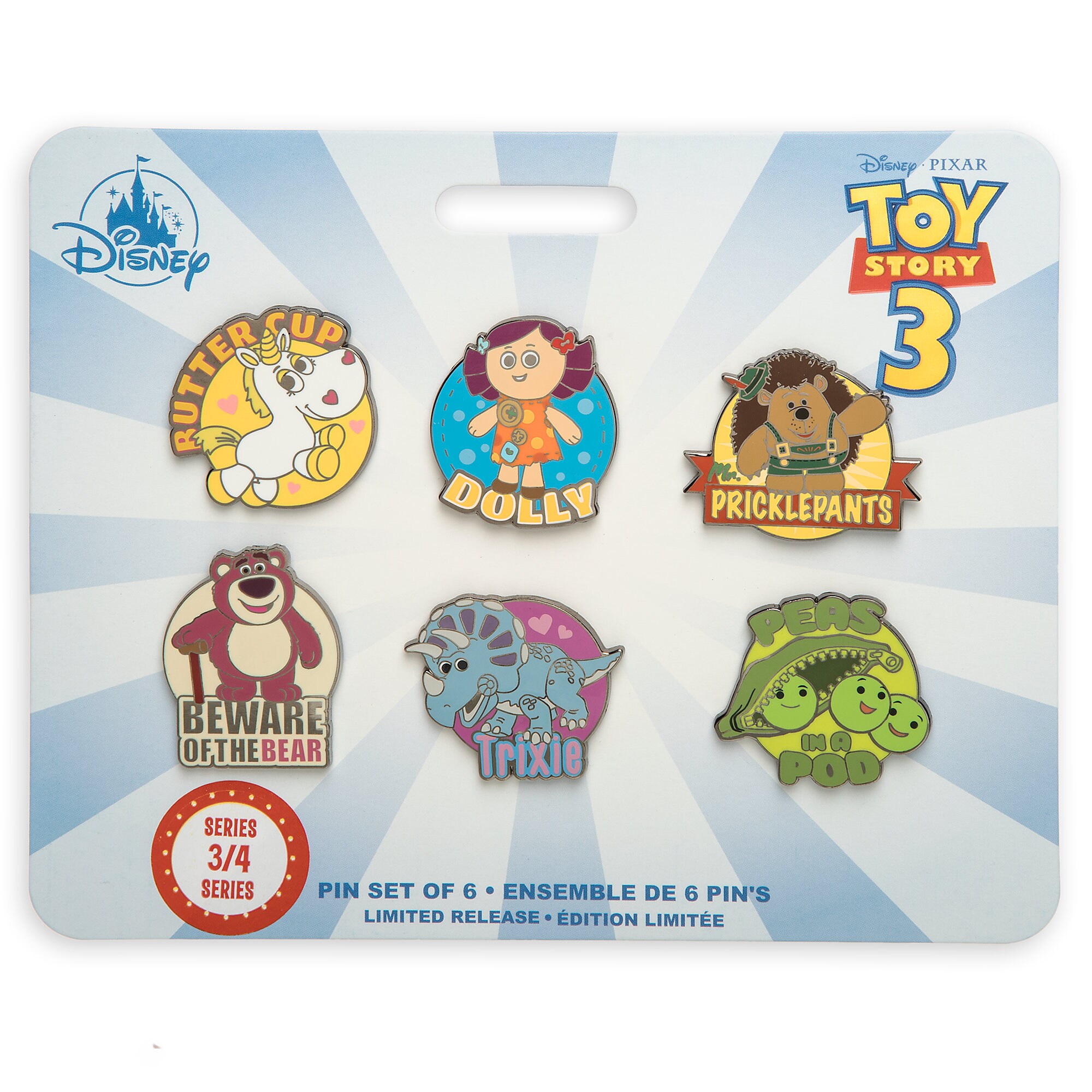 Toy Story 3 Pin Set - Limited Release