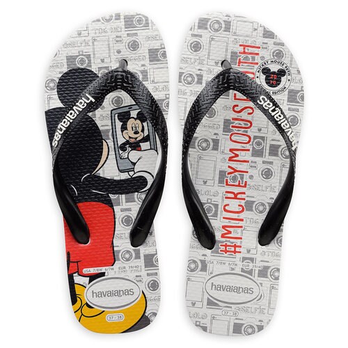 Mickey Mouse Selfie Flip Flops for Adults by Havaianas - 2010s | shopDisney
