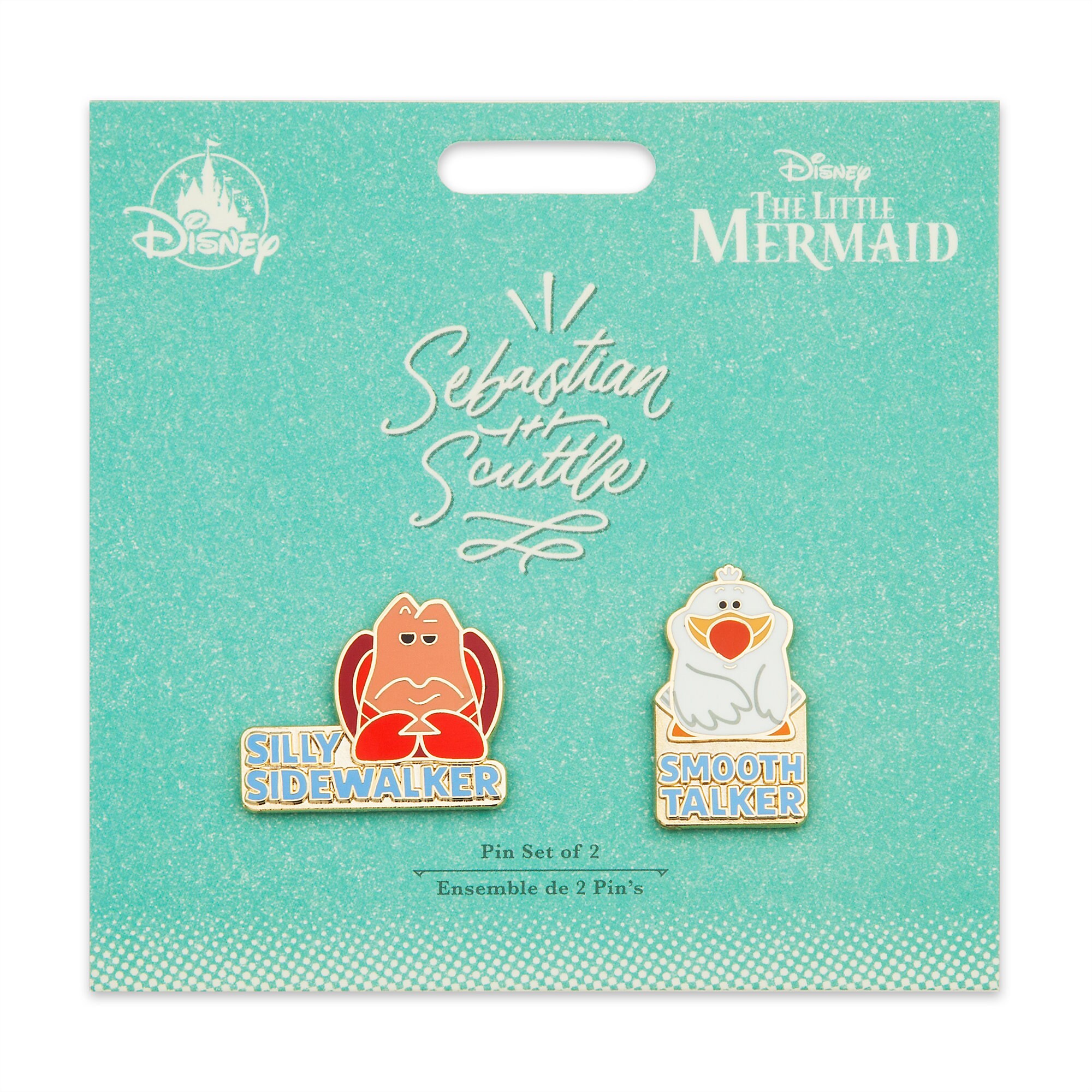 Sebastian and Scuttle Pin Set - The Little Mermaid