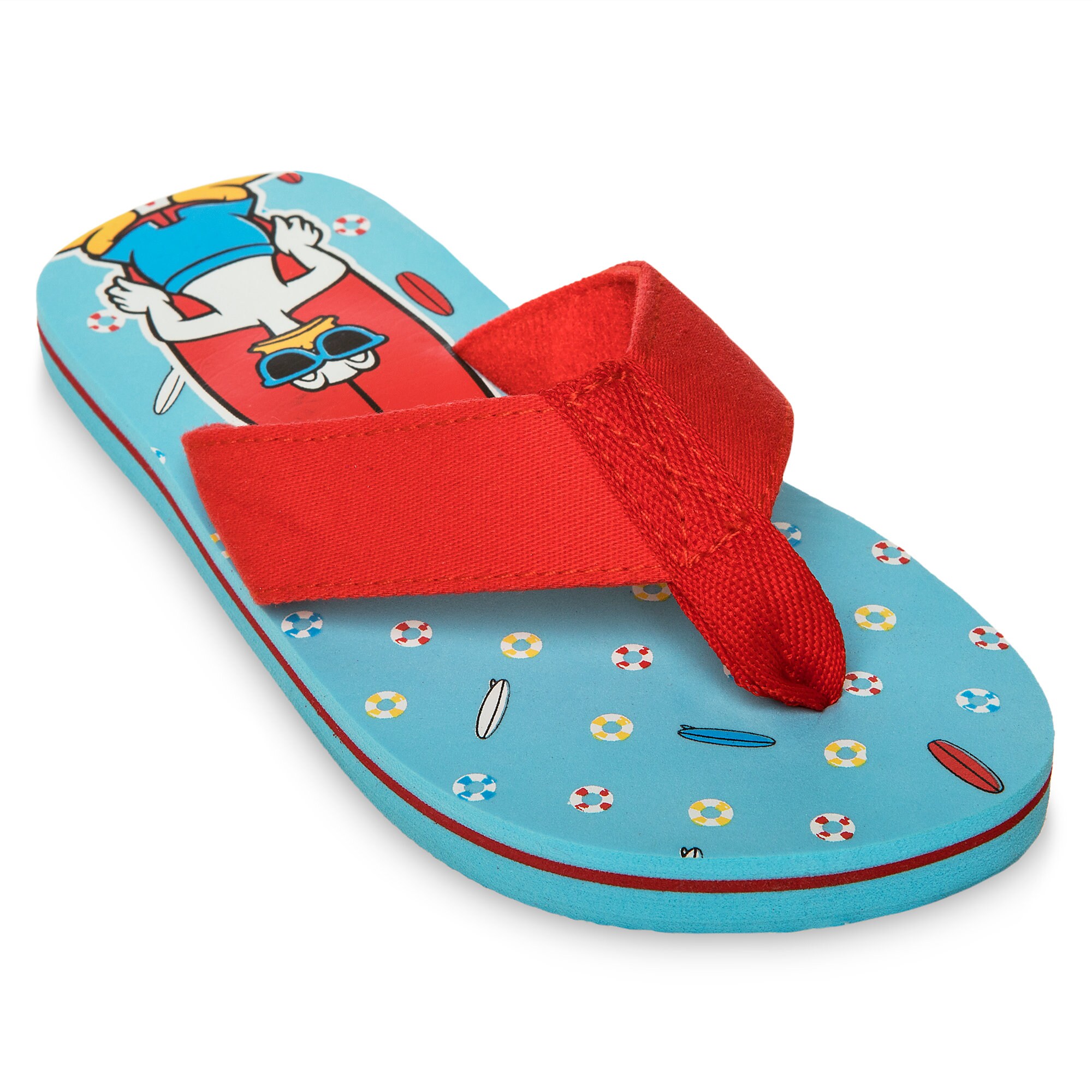 Mickey Mouse and Donald Duck Flip Flops for Boys