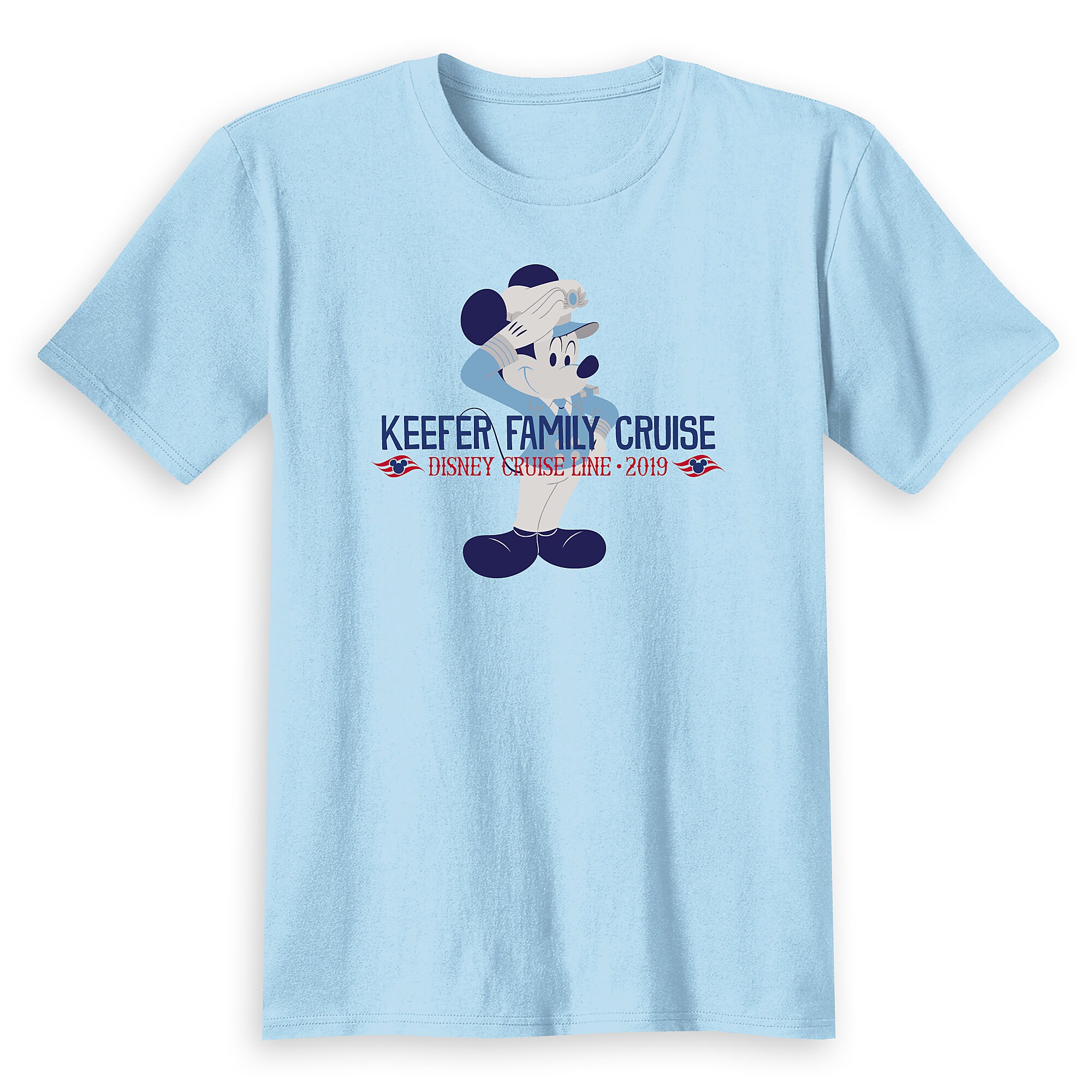 Kids' Captain Mickey Mouse Disney Cruise Line Family Cruise 2019 T-Shirt - Customized