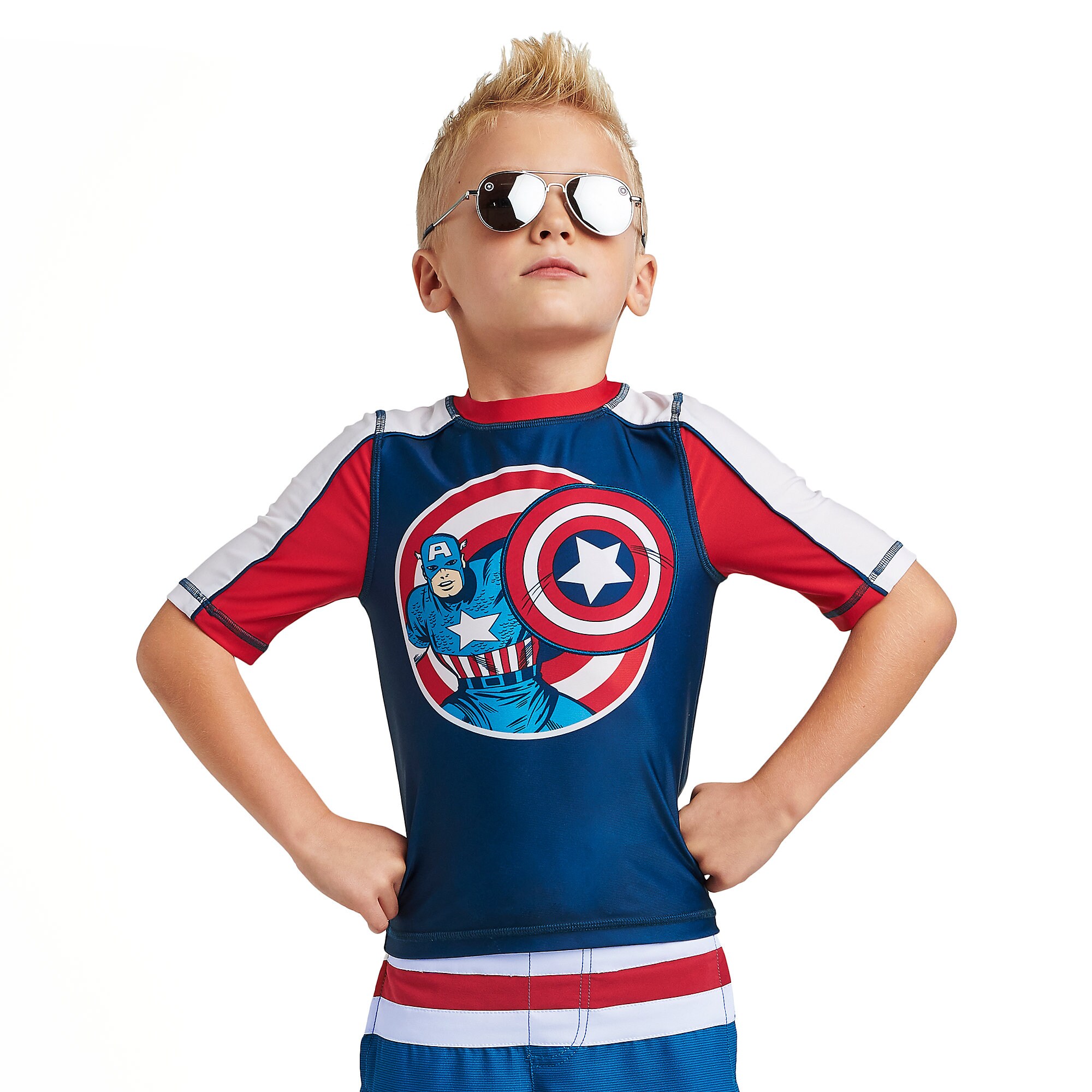 Captain America Rash Guard for Kids