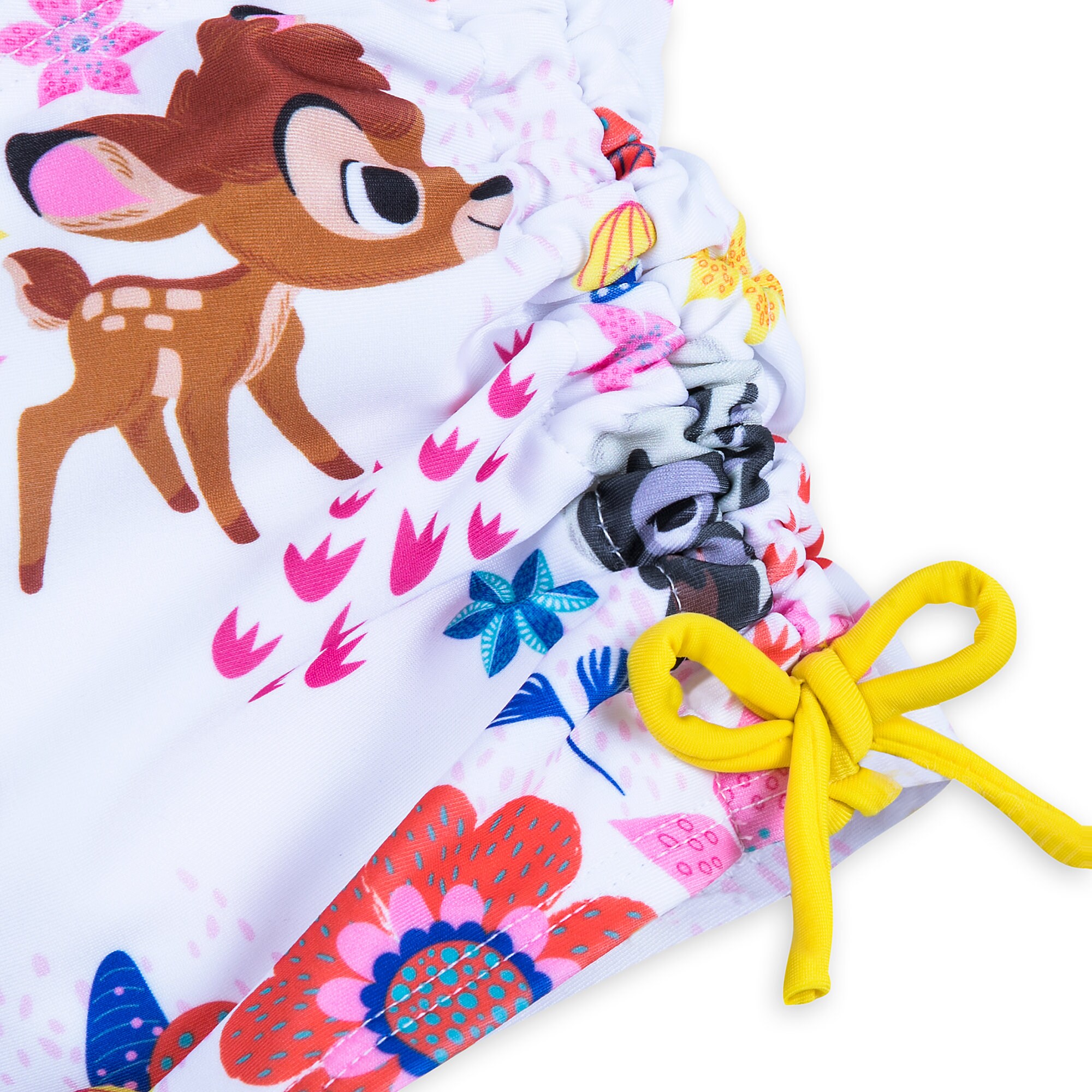 NWT Disney Store Bambi Rash Guard Swimsuit Set  2pc UPF 50 Girls Furrytale 