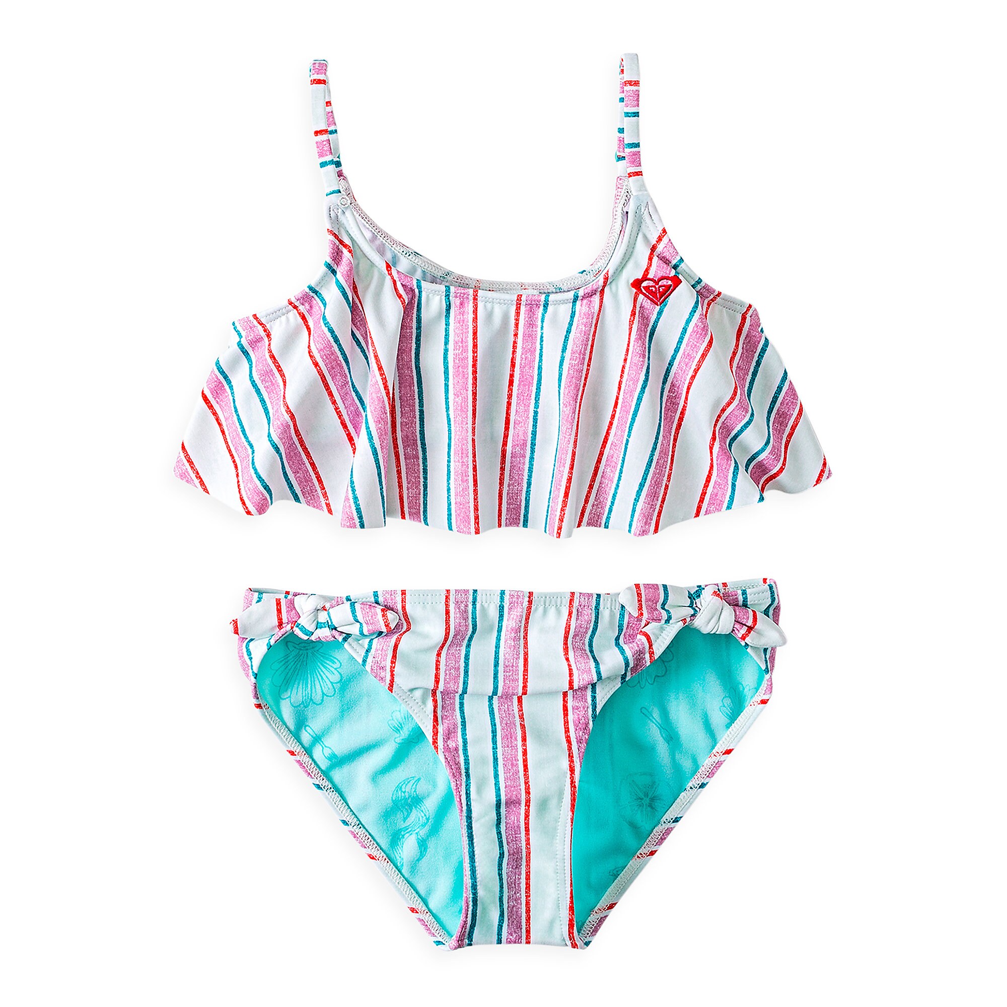 The Little Mermaid Striped Swimsuit for Girls by ROXY Girl