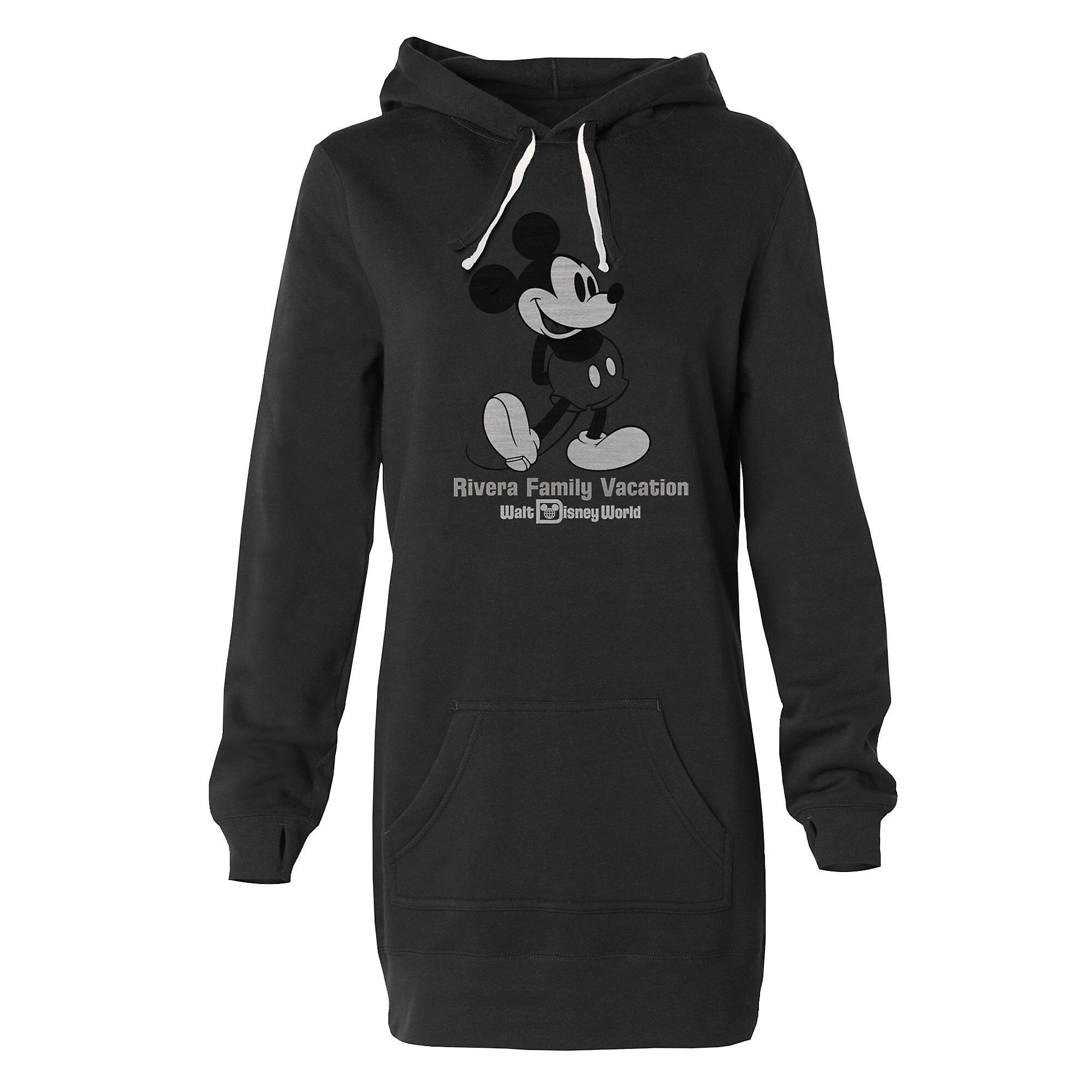 Women's Mickey Mouse Family Vacation Pullover Hoodie Dress - Walt Disney World - Customized