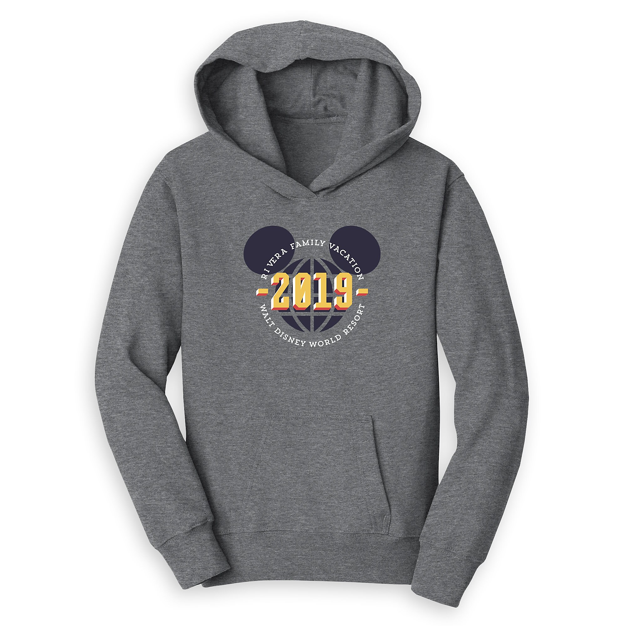 Kids' Mickey Mouse Family Vacation Pullover Hoodie - Walt Disney World Resort - 2019 - Customized